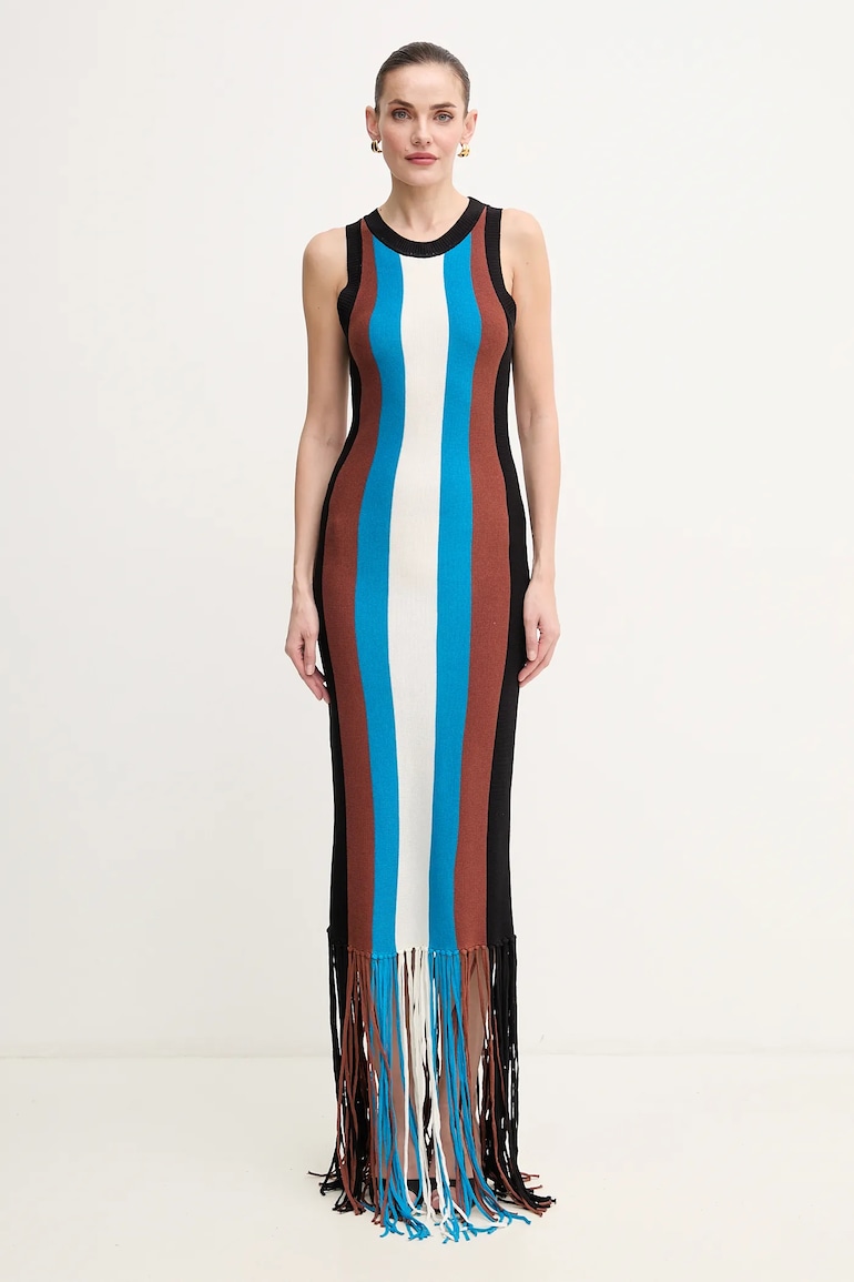 Haljina s dodatkom lana Silvian Heach RICIAMI