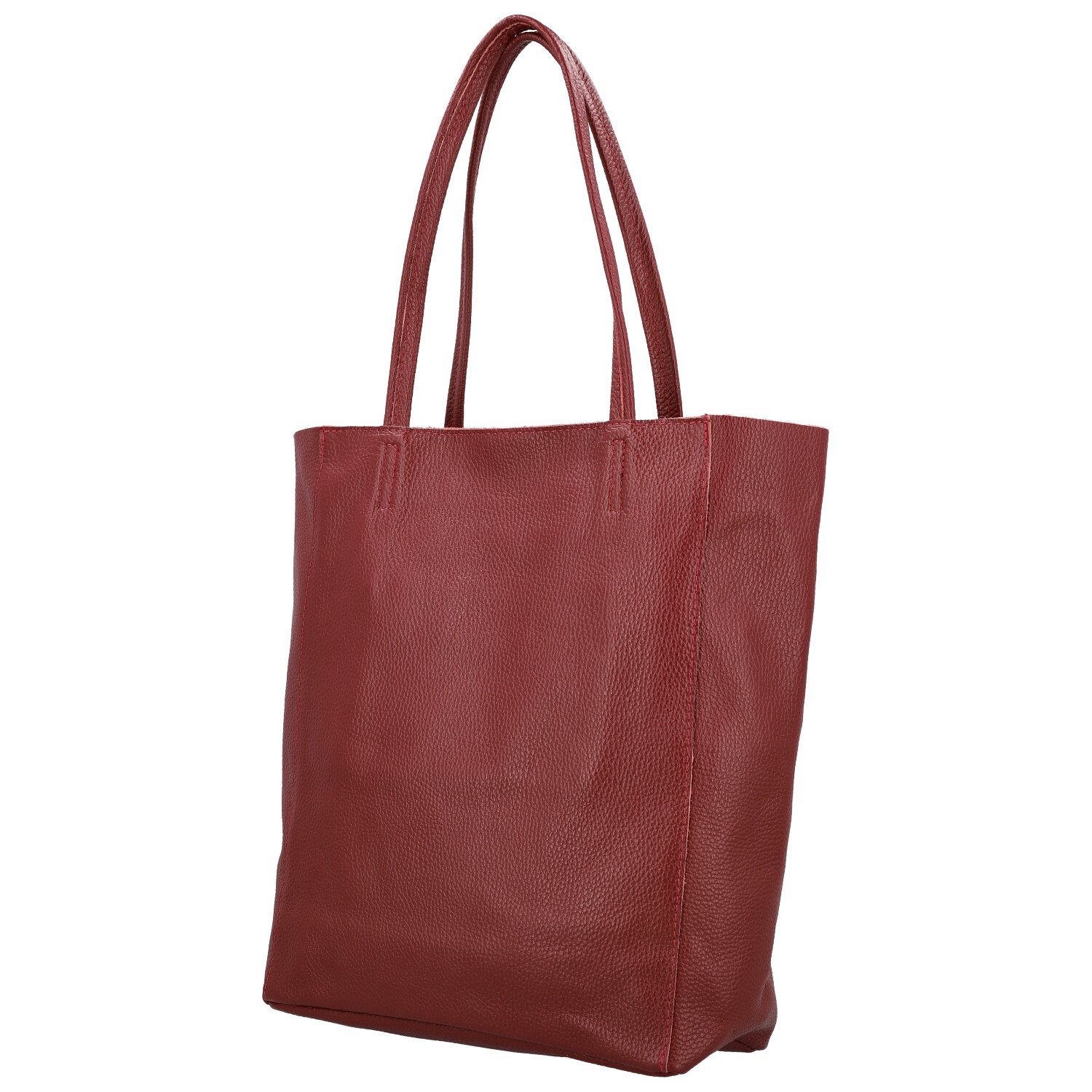 Delami Vera Pelle Trendovska ženska kožna torba preko ramena Sascha, tamnocrvena