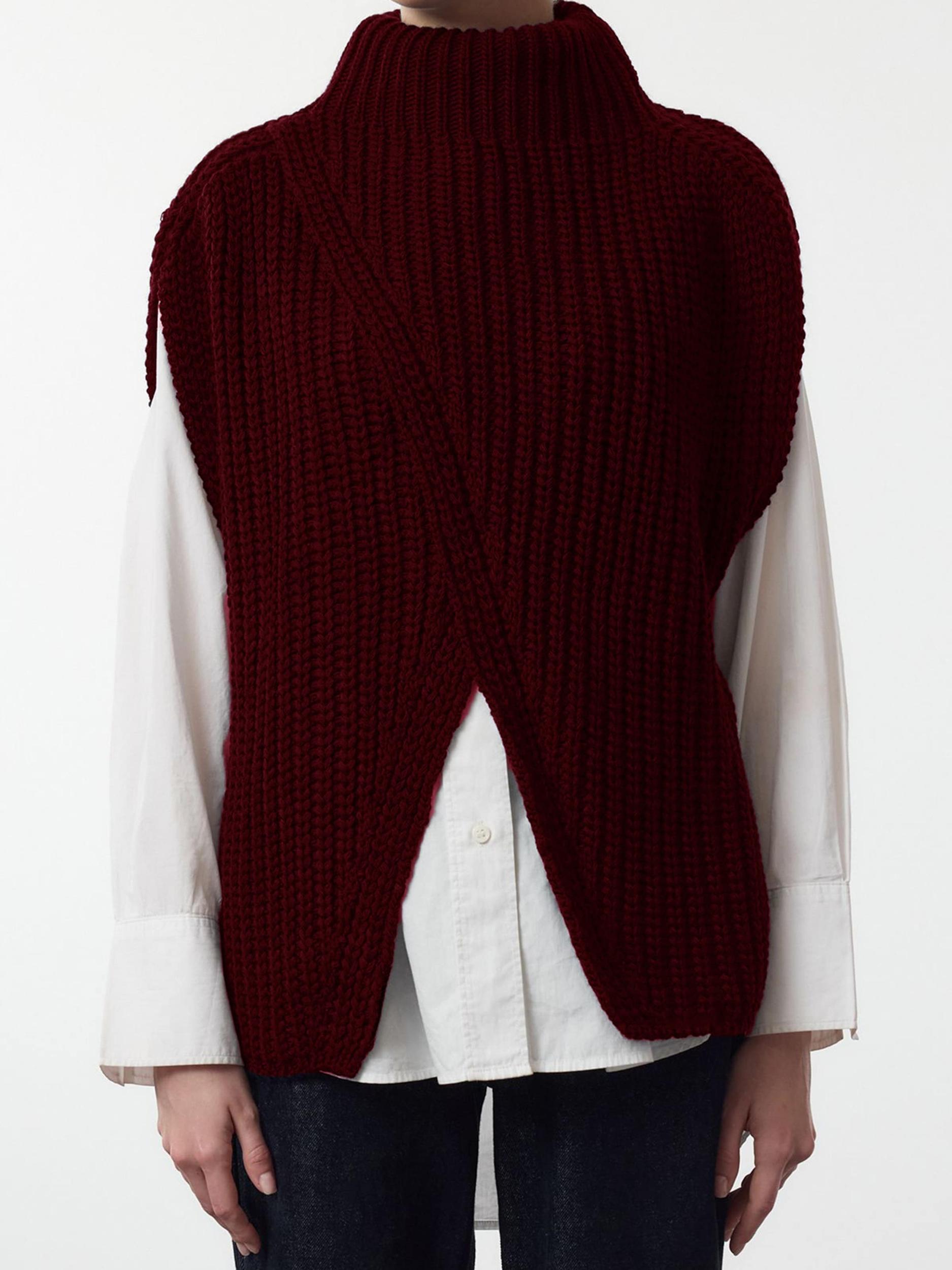 Trendyol Pulover tamno crvena