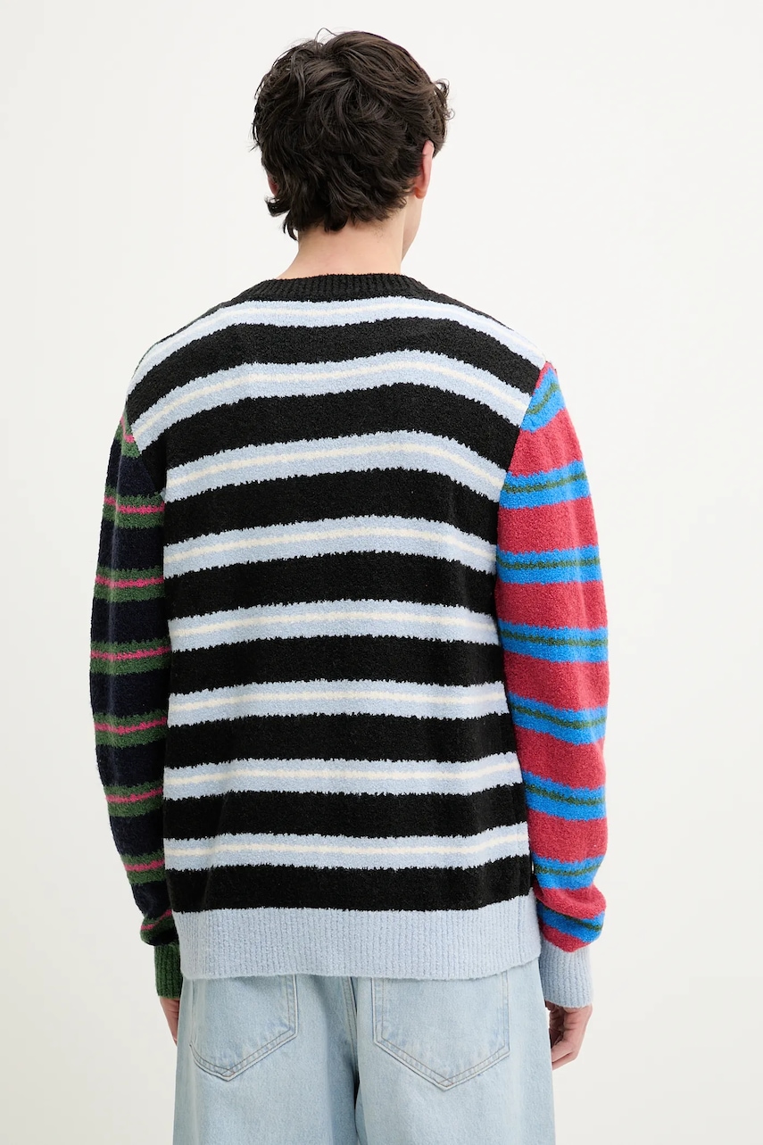 Kardigan s primjesom vune Desigual MIDSTRIPES