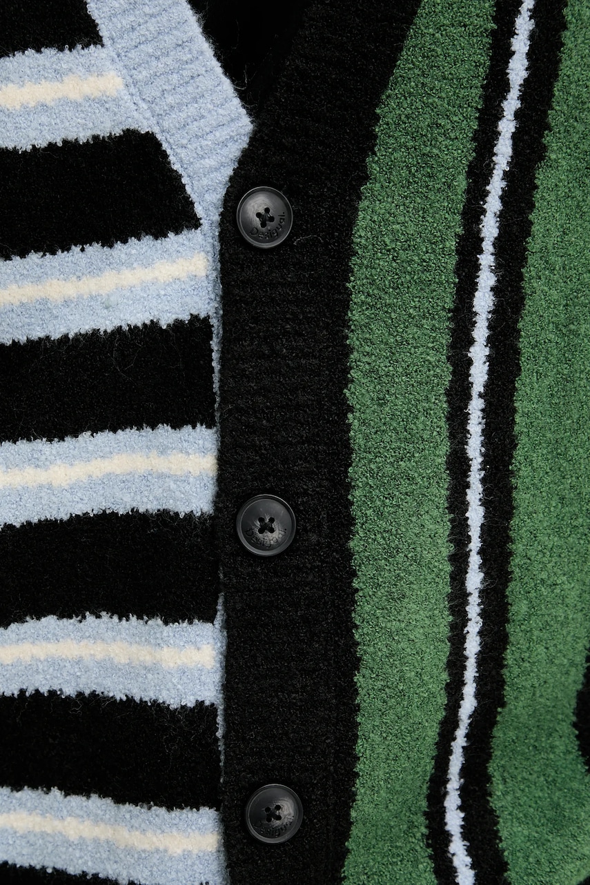 Kardigan s primjesom vune Desigual MIDSTRIPES