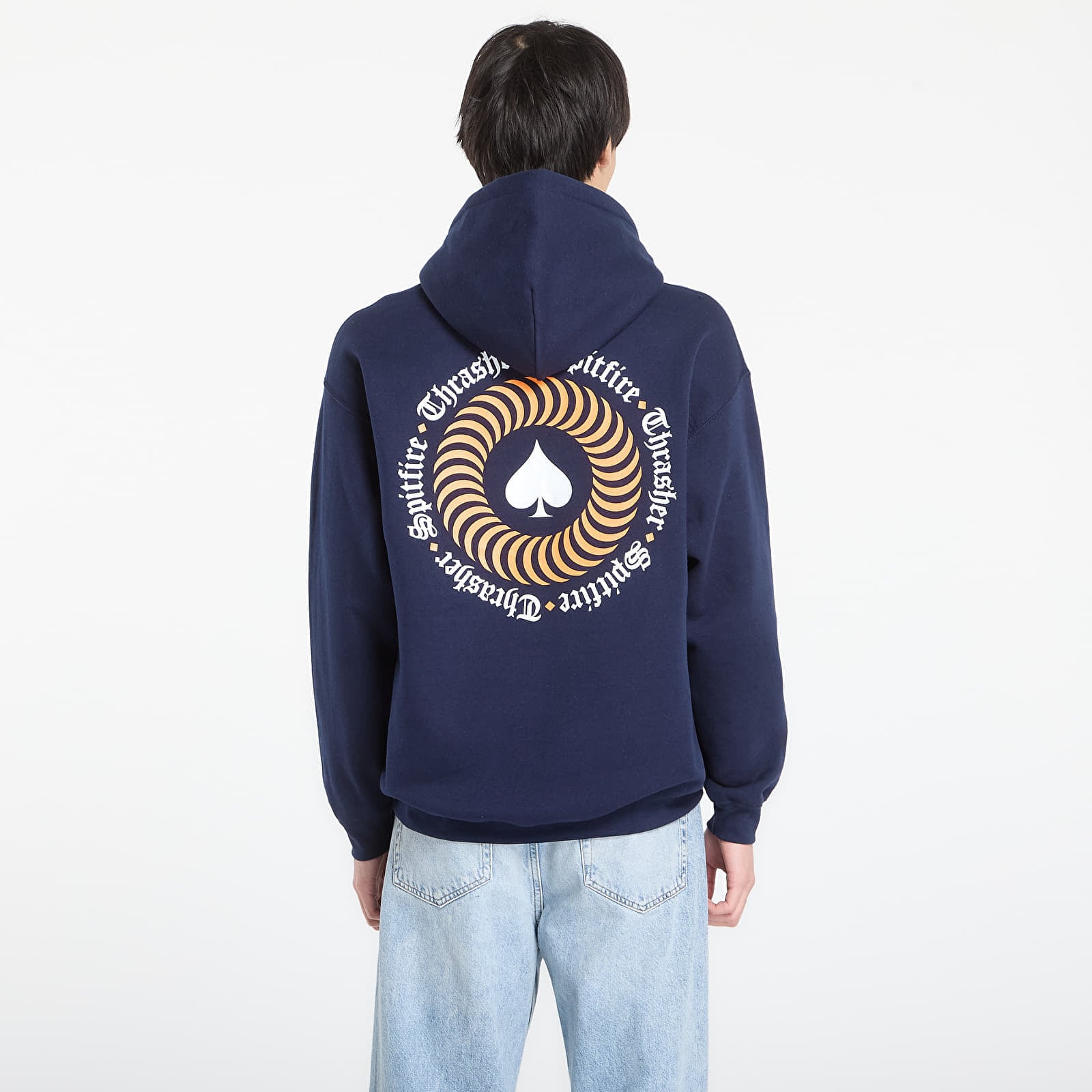 Hoodica Thrasher x Spitfire The End Oath Hoodie Navy