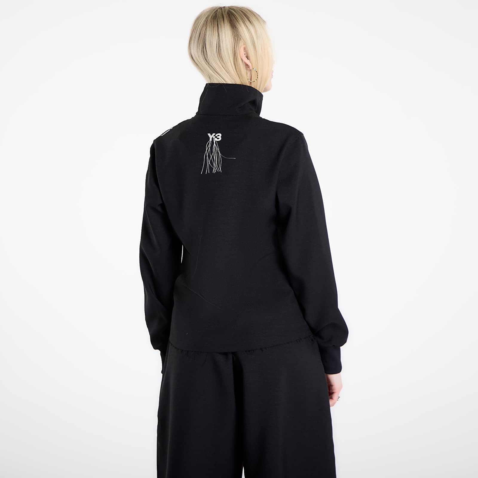 Jakna Y-3 Sport Uniform Raw Cut 3 Stripes Track Top Black/ Black