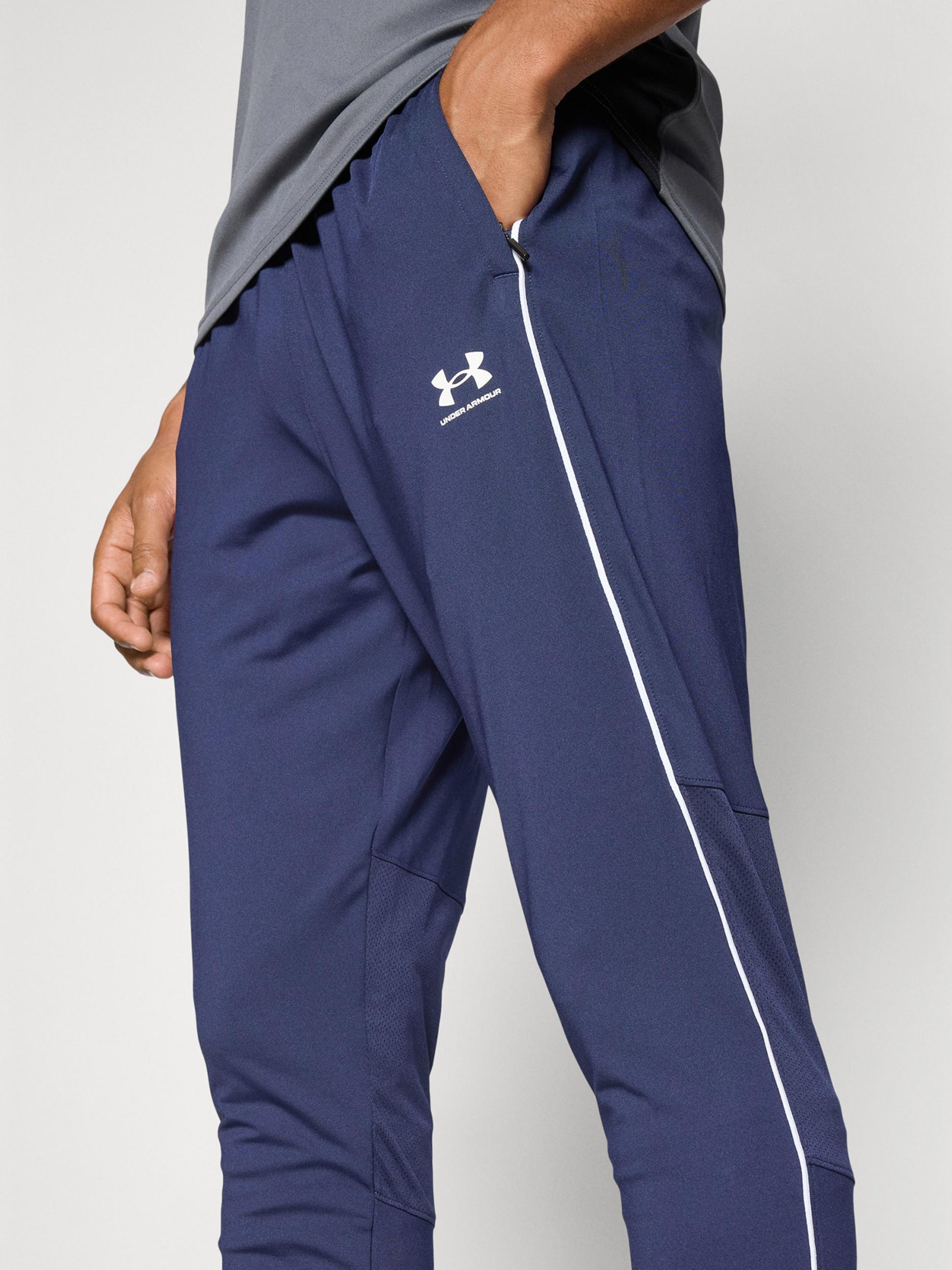 UNDER ARMOUR Sportske hlače 'Challenger' tamno plava / bijela