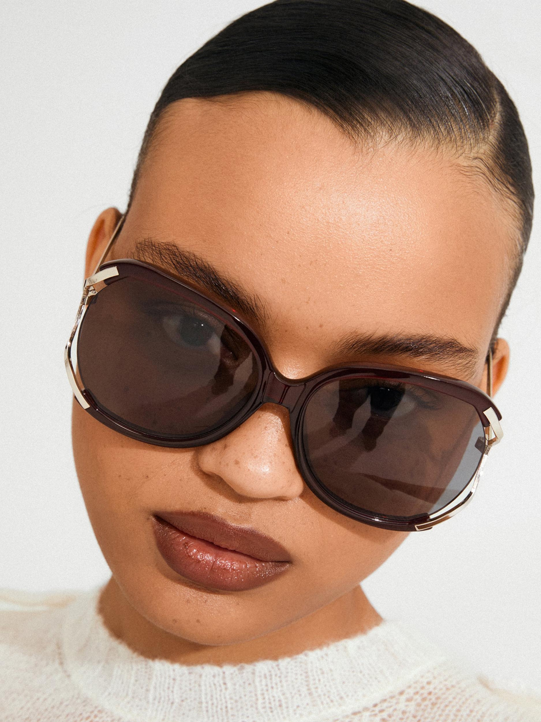 Pilgrim Sunčane naočale 'Hella' smeđa / zlatna