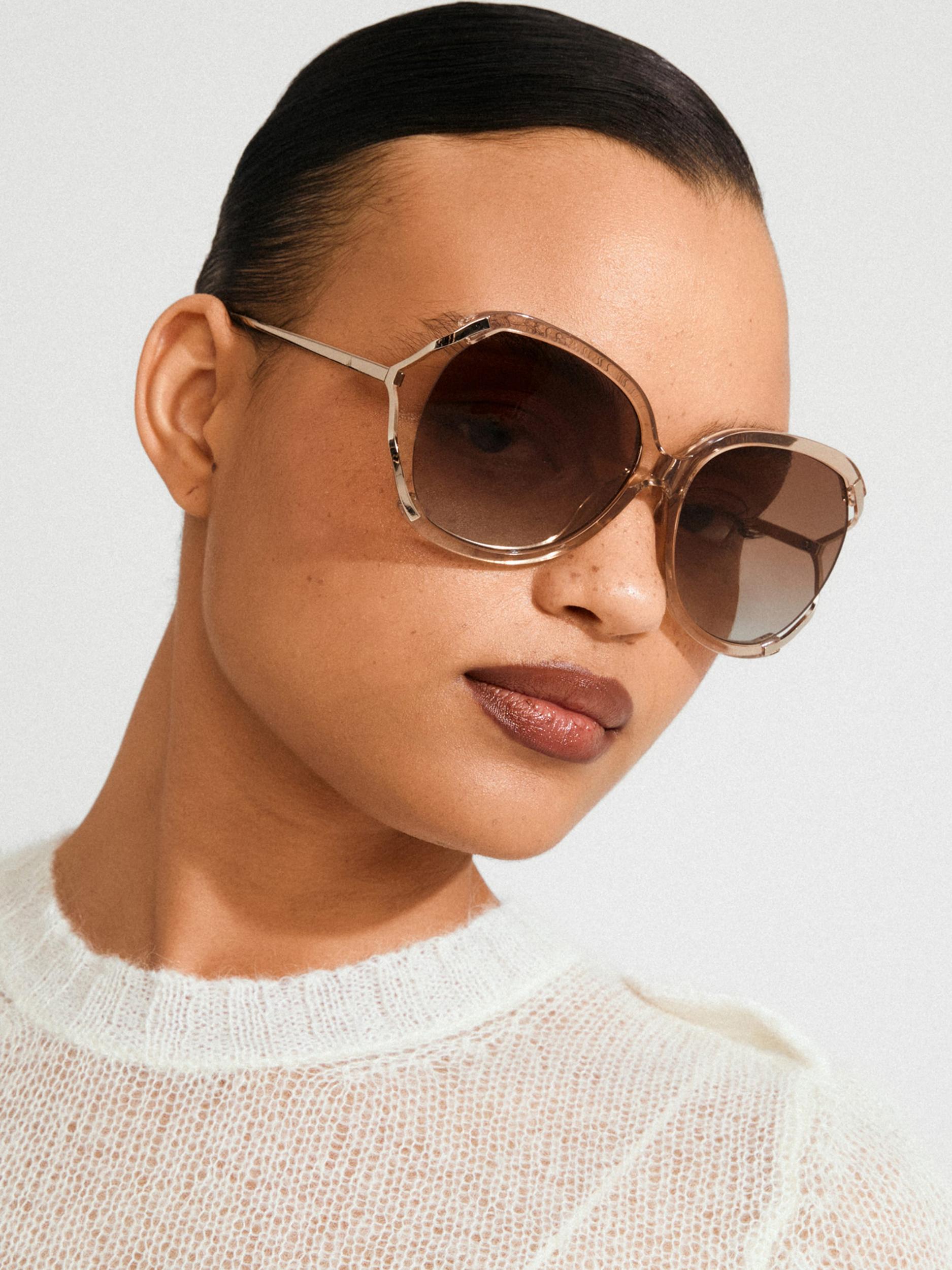 Pilgrim Sunčane naočale 'Hella' smeđa / zlatna