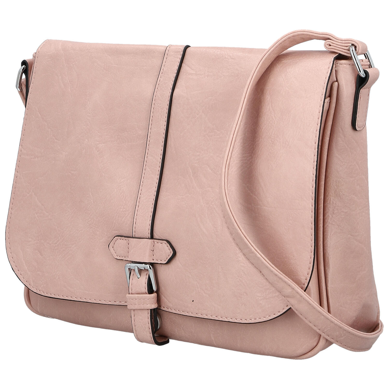 INT COMPANY Trendovska ženska torbica od umjetne kože preko tijela Relinda, svijetlo ružičaste boje