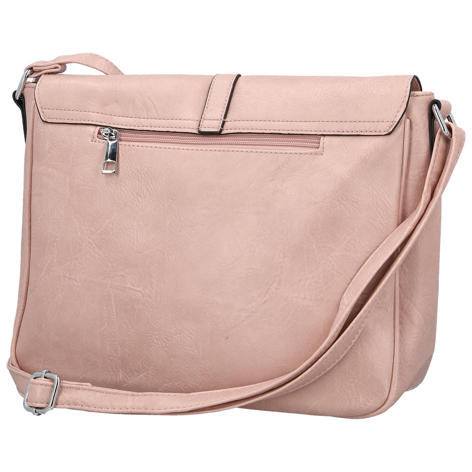 INT COMPANY Trendovska ženska torbica od umjetne kože preko tijela Relinda, svijetlo ružičaste boje