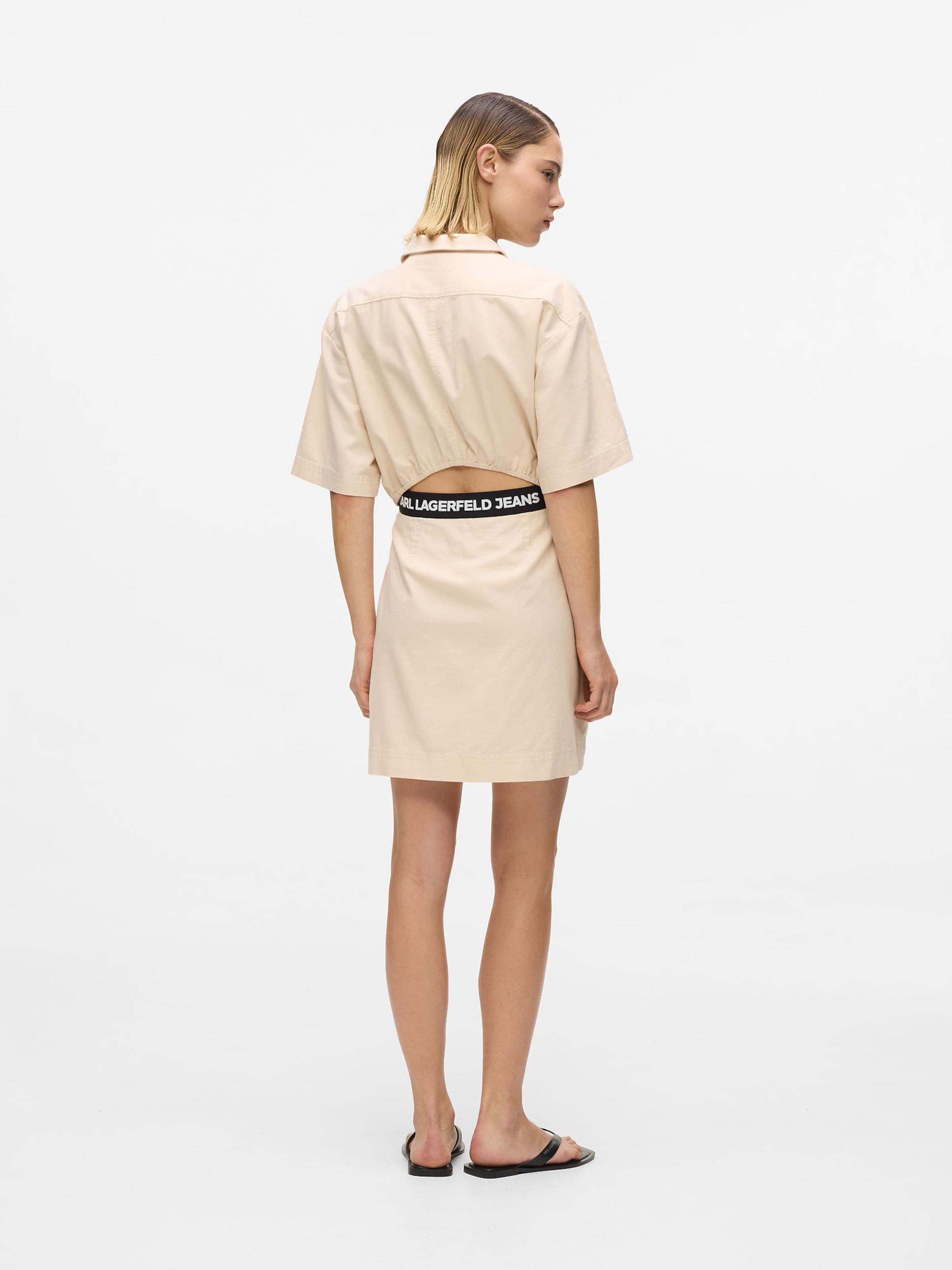KARL LAGERFELD JEANS Košulja haljina bež