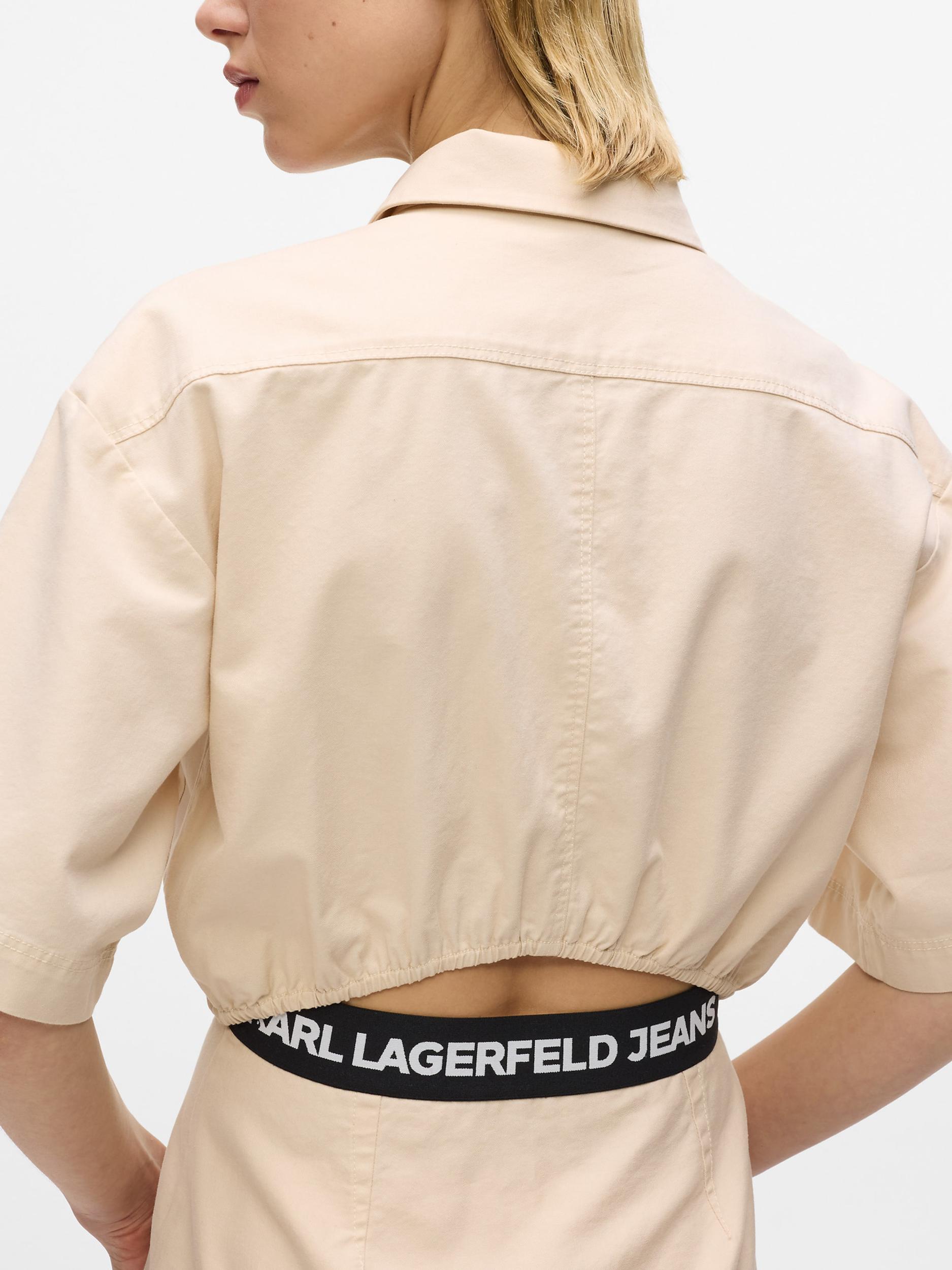 KARL LAGERFELD JEANS Košulja haljina bež