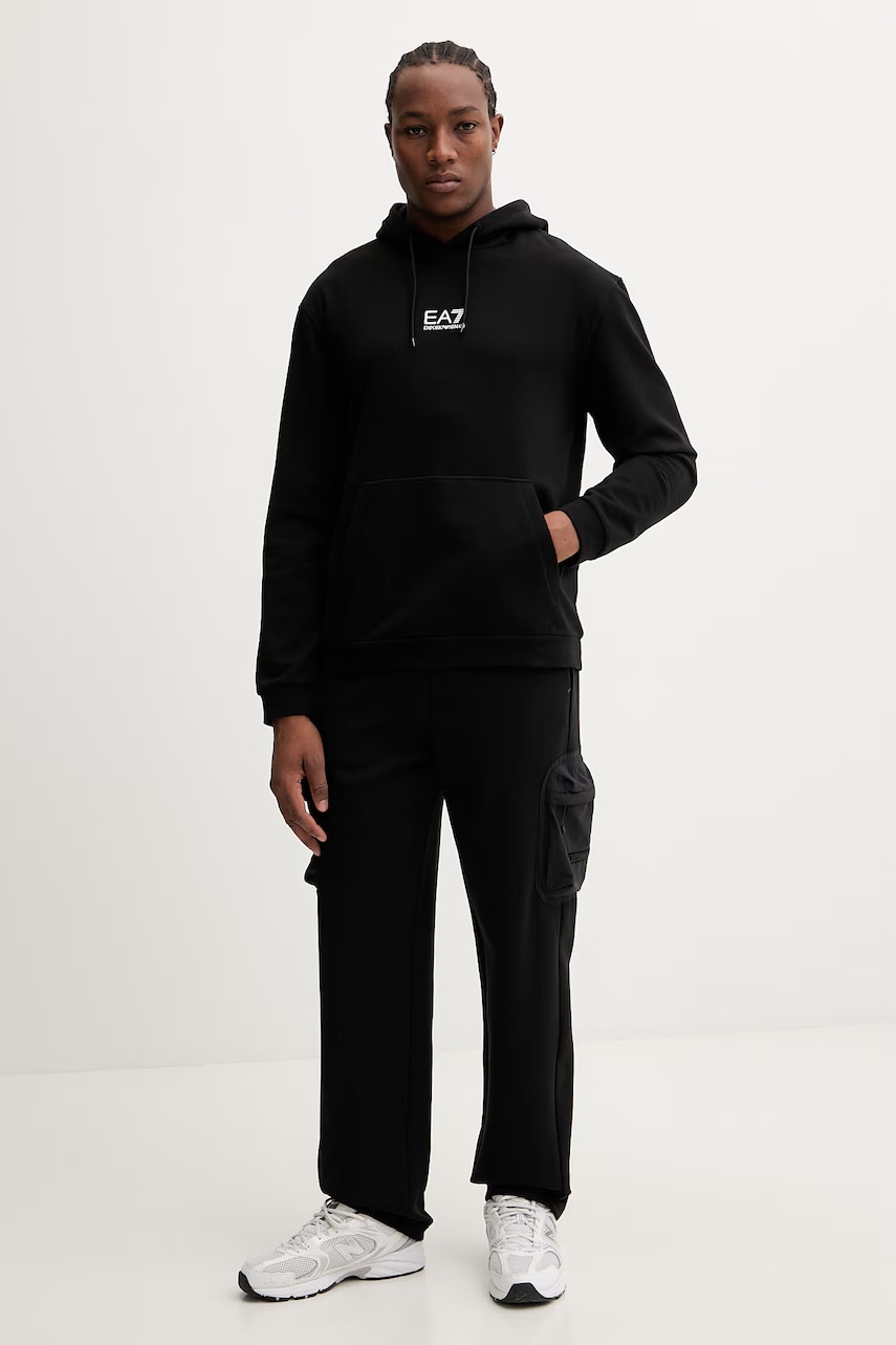 Pamučna dukserica EA7 Emporio Armani