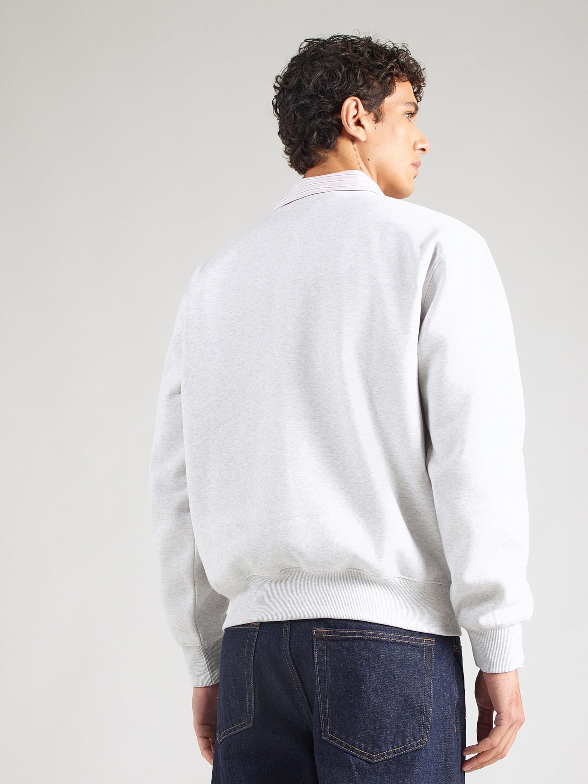 Carhartt WIP Sweater majica siva melange / burgund
