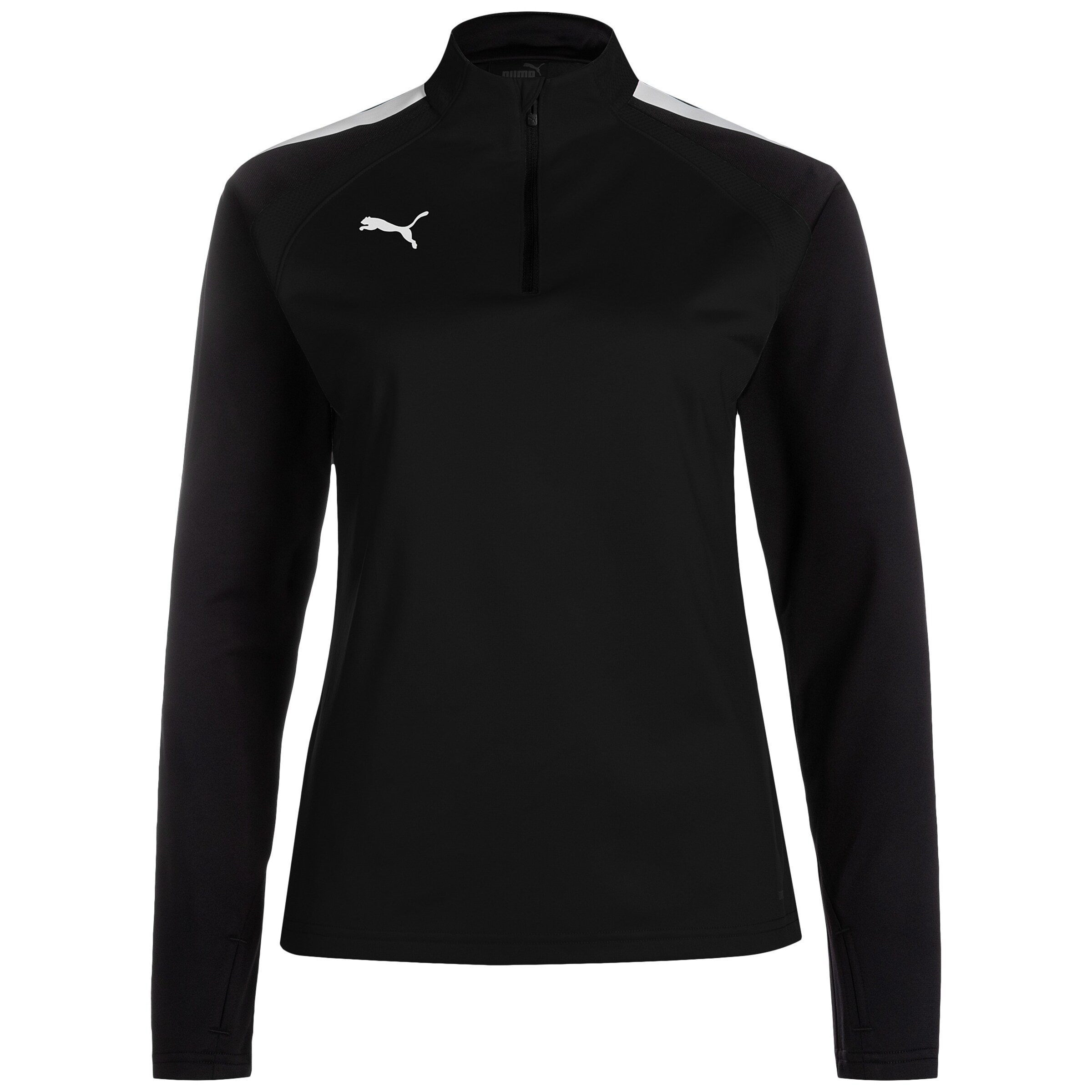 PUMA Sportska sweater majica 'TeamLiga' crna / bijela