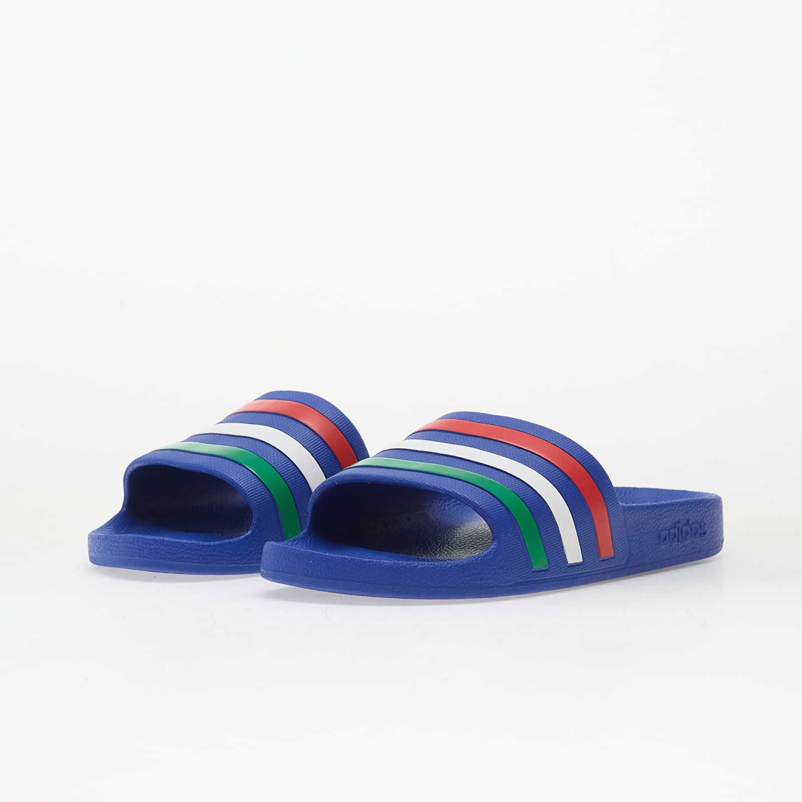 adidas Originals adidas Adilette Aqua Slides Bold Blue/ Green/ Ftwr White