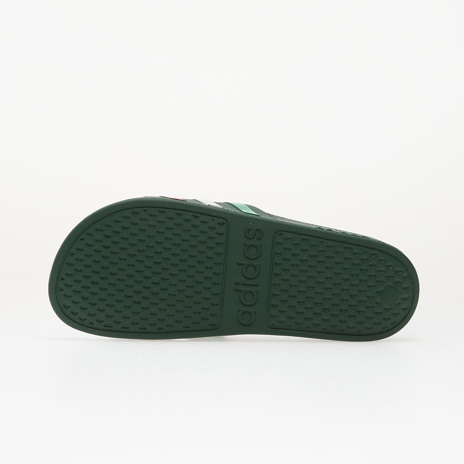 adidas Originals adidas Adilette Aqua Slides Team Dark Green/ Ftwr White/ Bright Red
