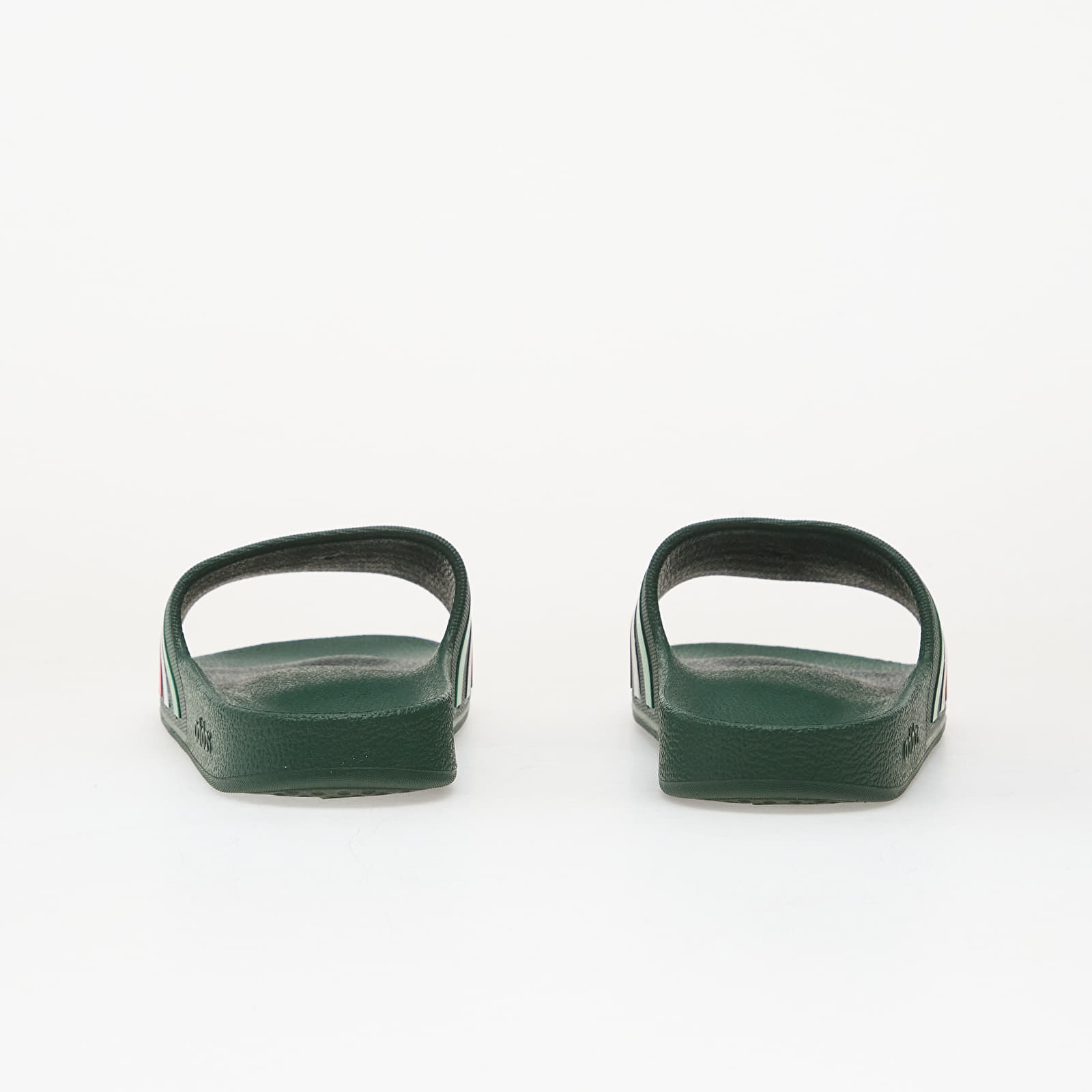 adidas Originals adidas Adilette Aqua Slides Team Dark Green/ Ftwr White/ Bright Red