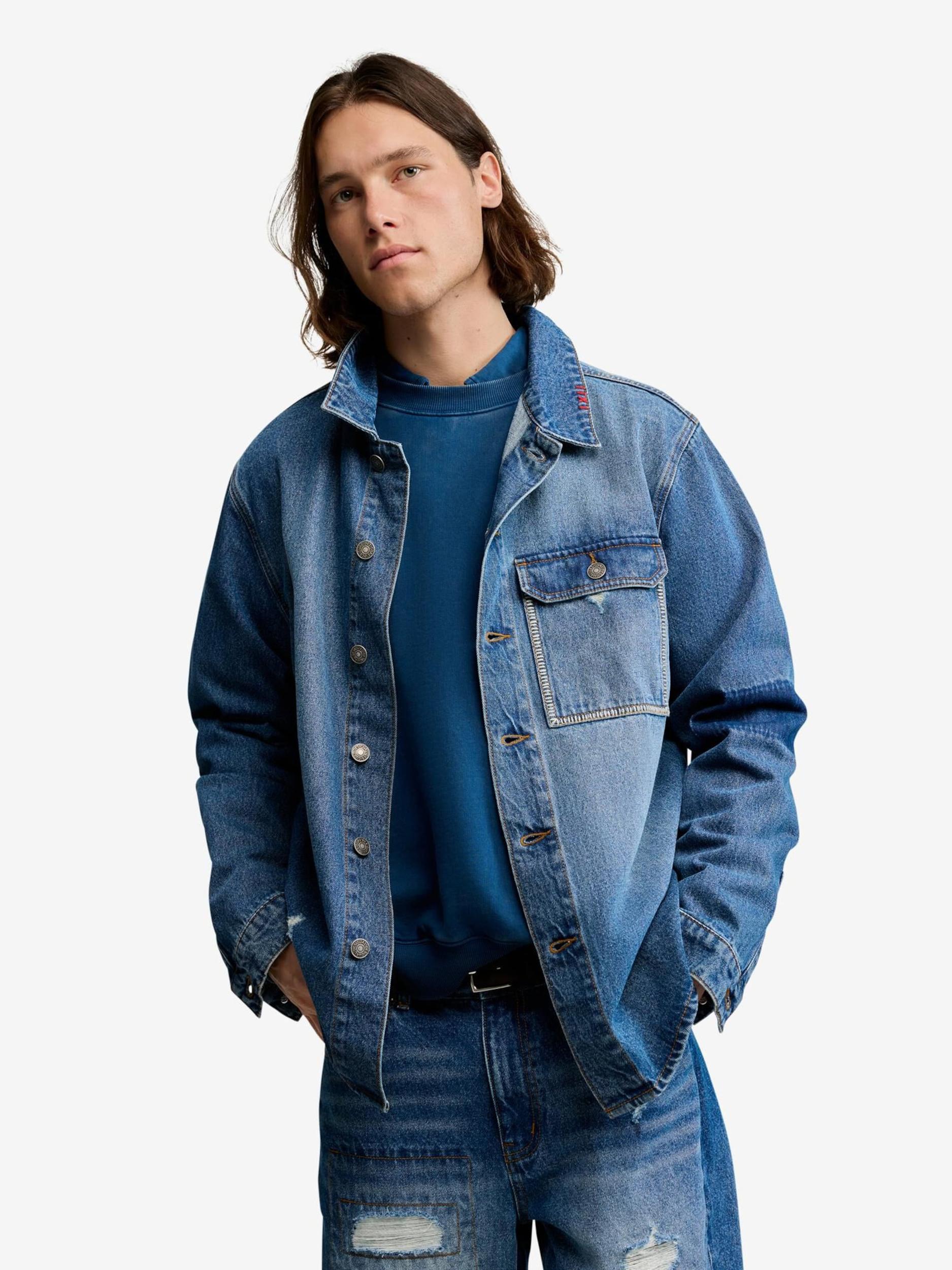 Desigual Prijelazna jakna plavi traper