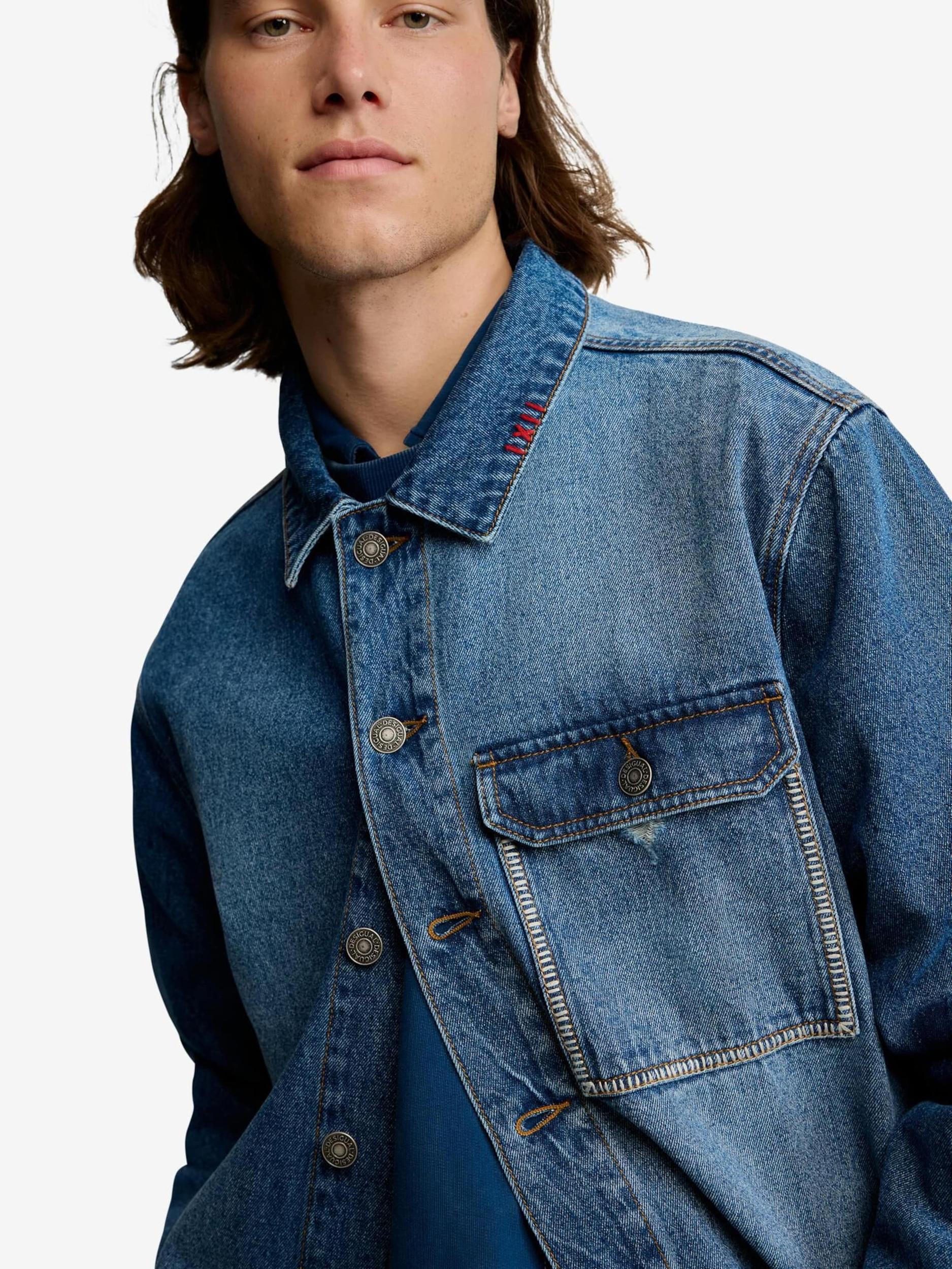 Desigual Prijelazna jakna plavi traper