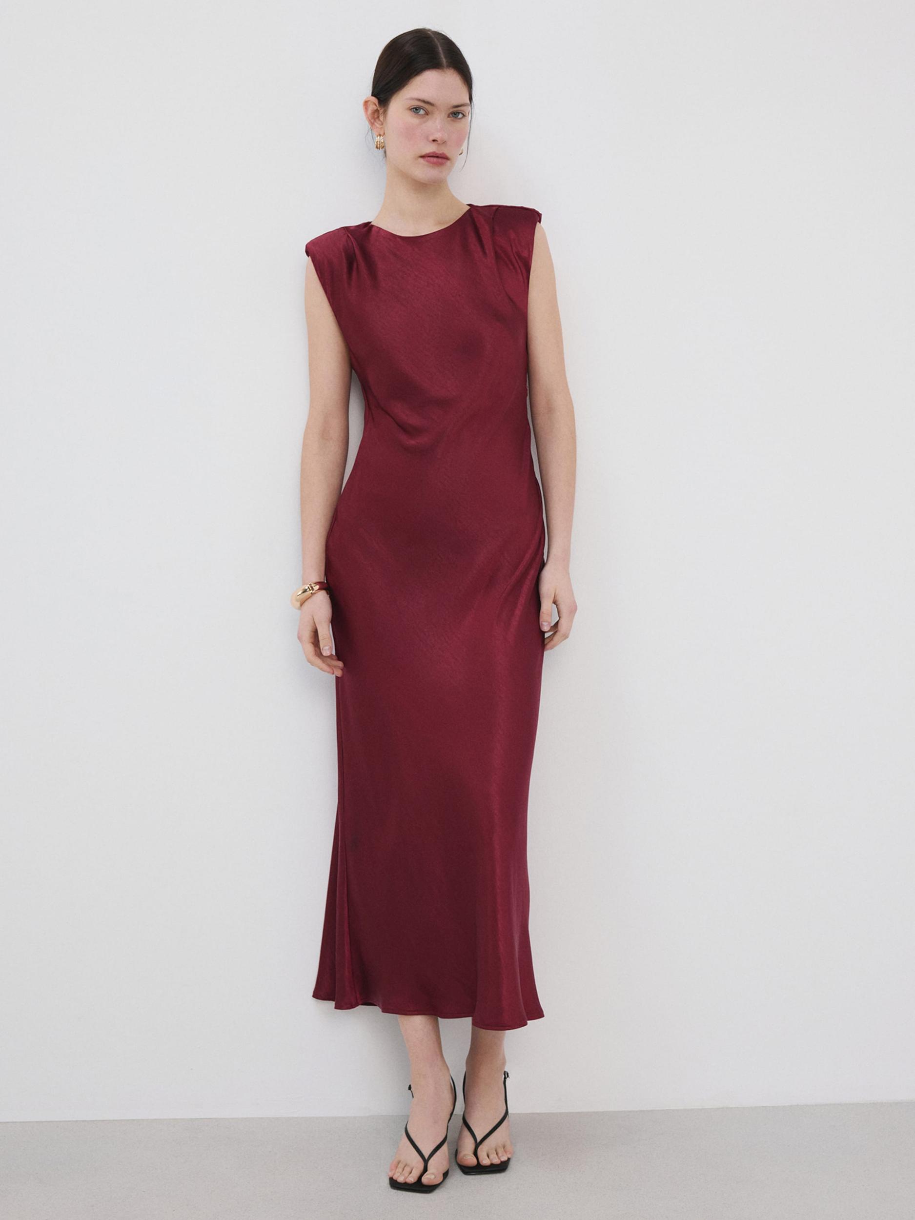 MANGO Haljina 'Gante3' bordo