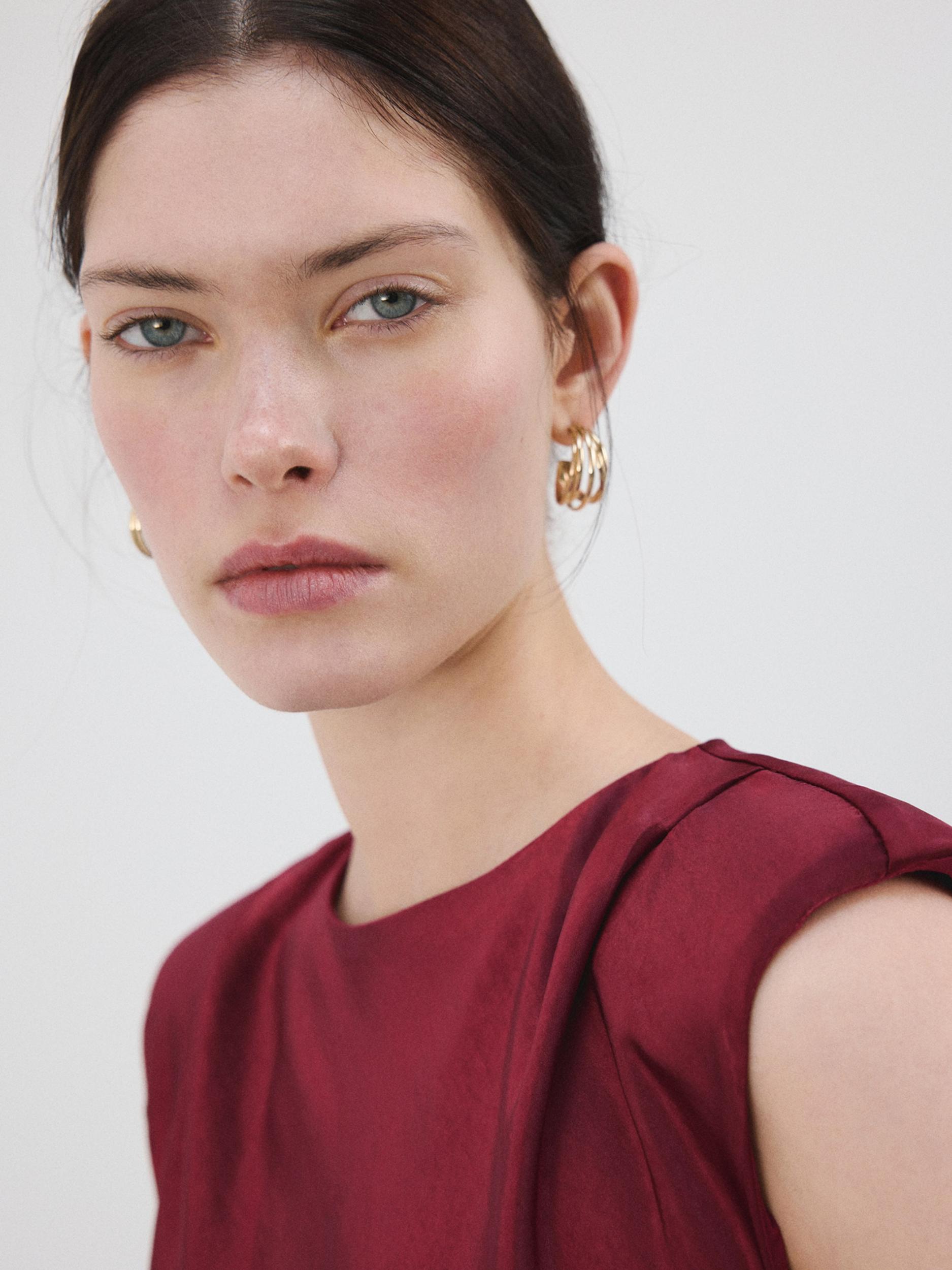 MANGO Haljina 'Gante3' bordo