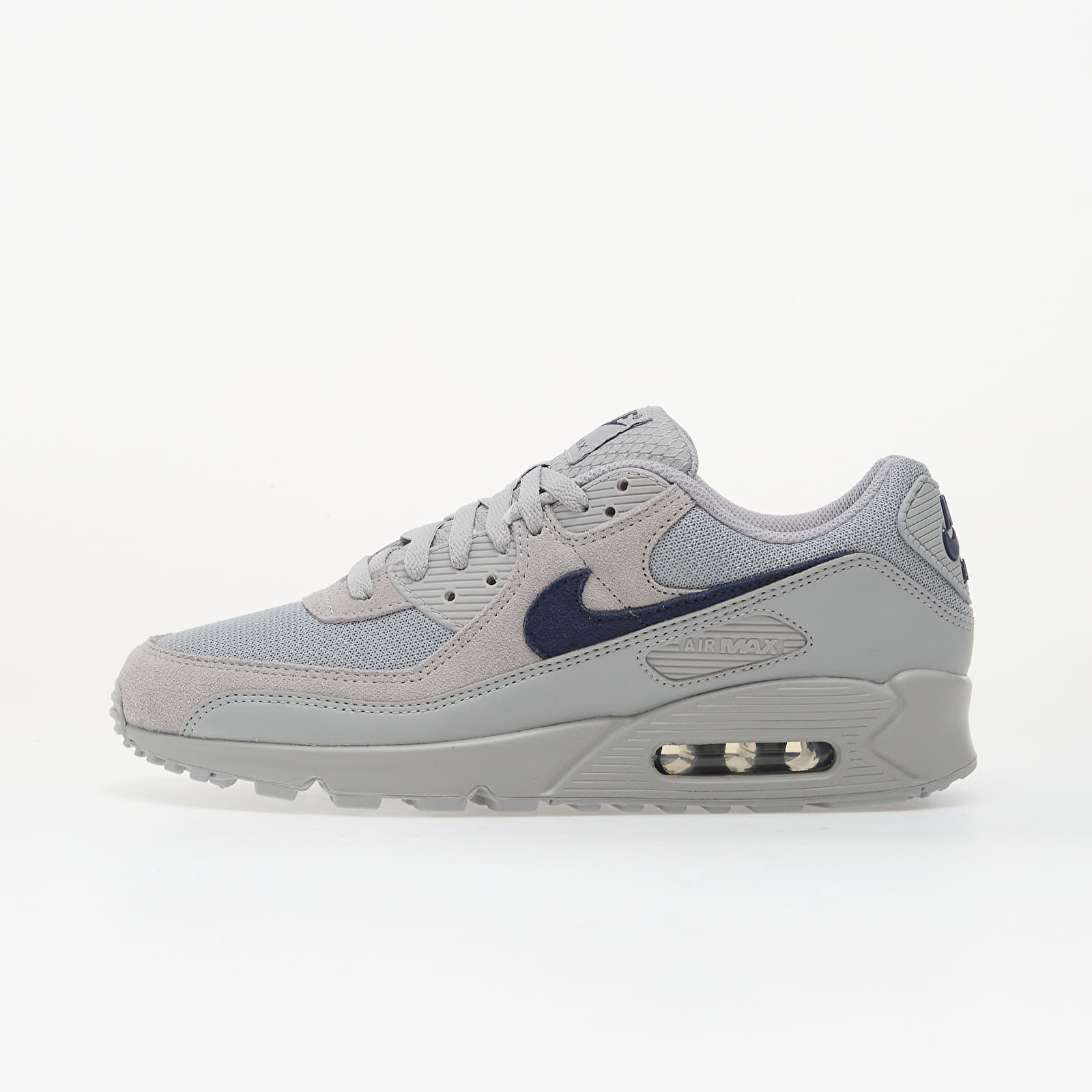 Nike Air Max 90 Wolf Grey/ Midnight Navy-Wolf Grey