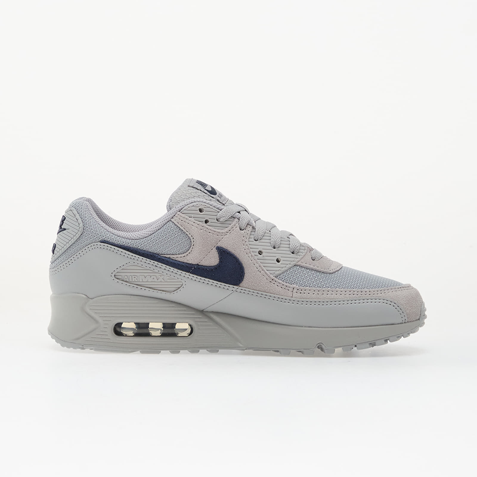 Nike Air Max 90 Wolf Grey/ Midnight Navy-Wolf Grey