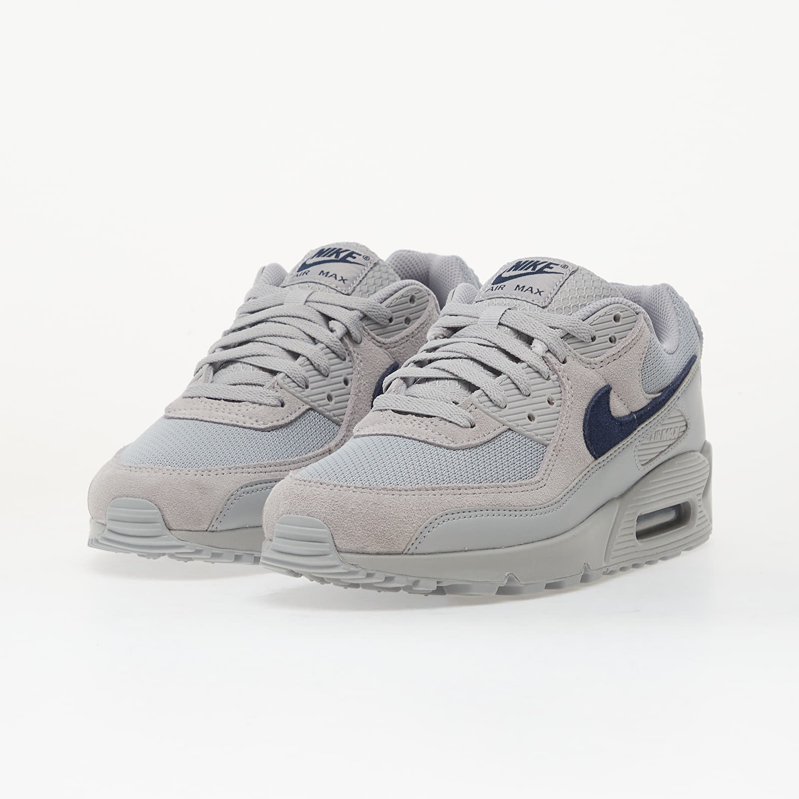 Nike Air Max 90 Wolf Grey/ Midnight Navy-Wolf Grey