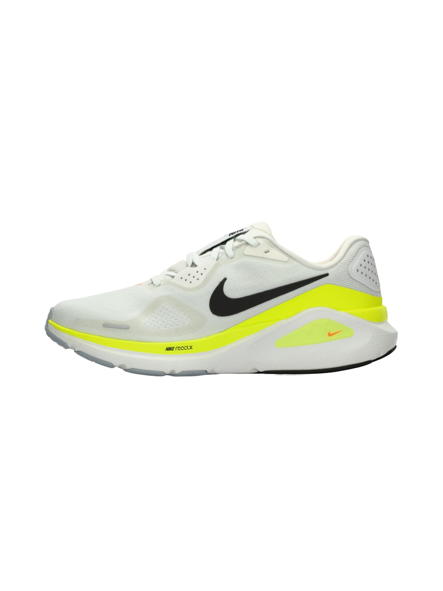 NIKE Tenisice za trčanje 'Structure 26' neonsko zelena / crna / biserno bijela / prljavo bijela