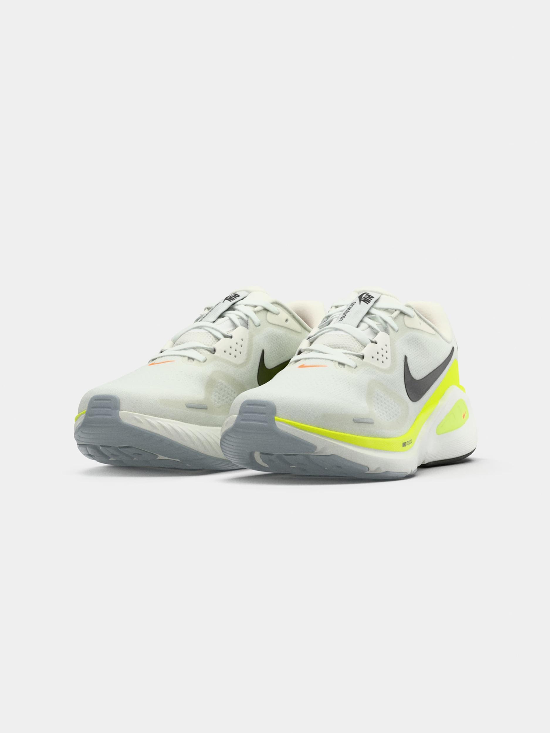 NIKE Tenisice za trčanje 'Structure 26' neonsko zelena / crna / biserno bijela / prljavo bijela