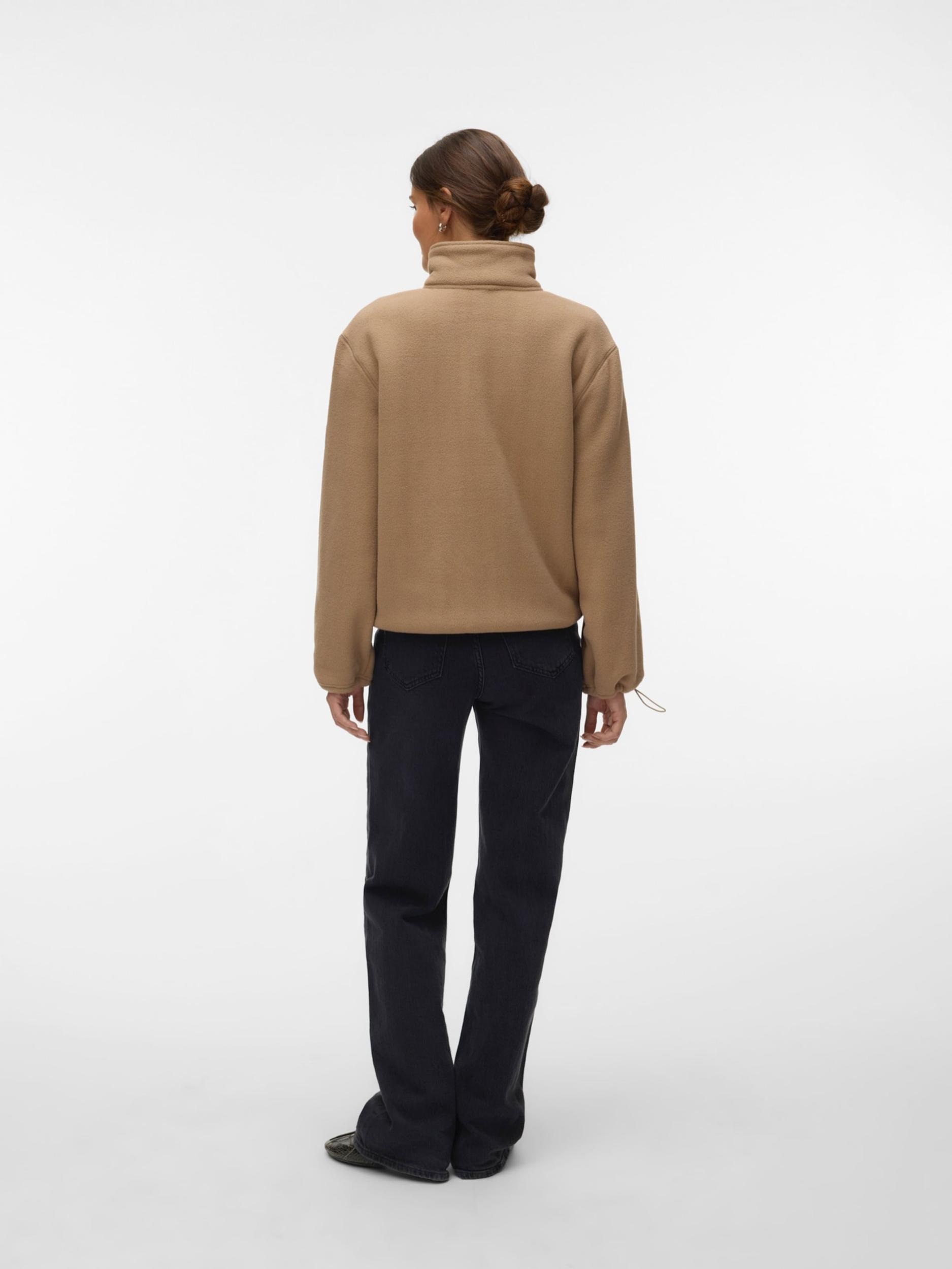 VERO MODA Flis jakna 'VMJannie' svijetlosmeđa