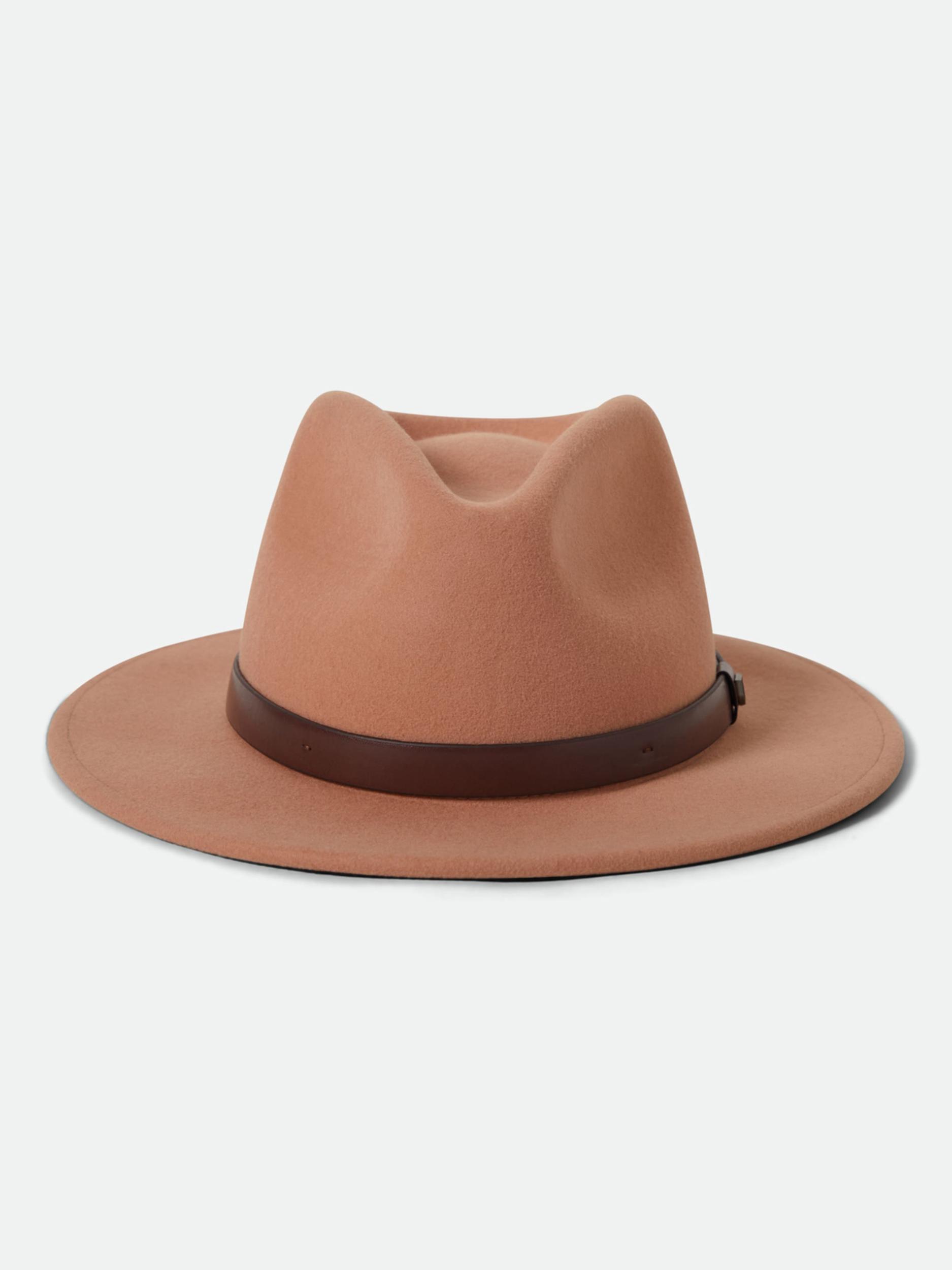 Brixton Šešir 'MESSER' tamno smeđa / hrđavo crvena