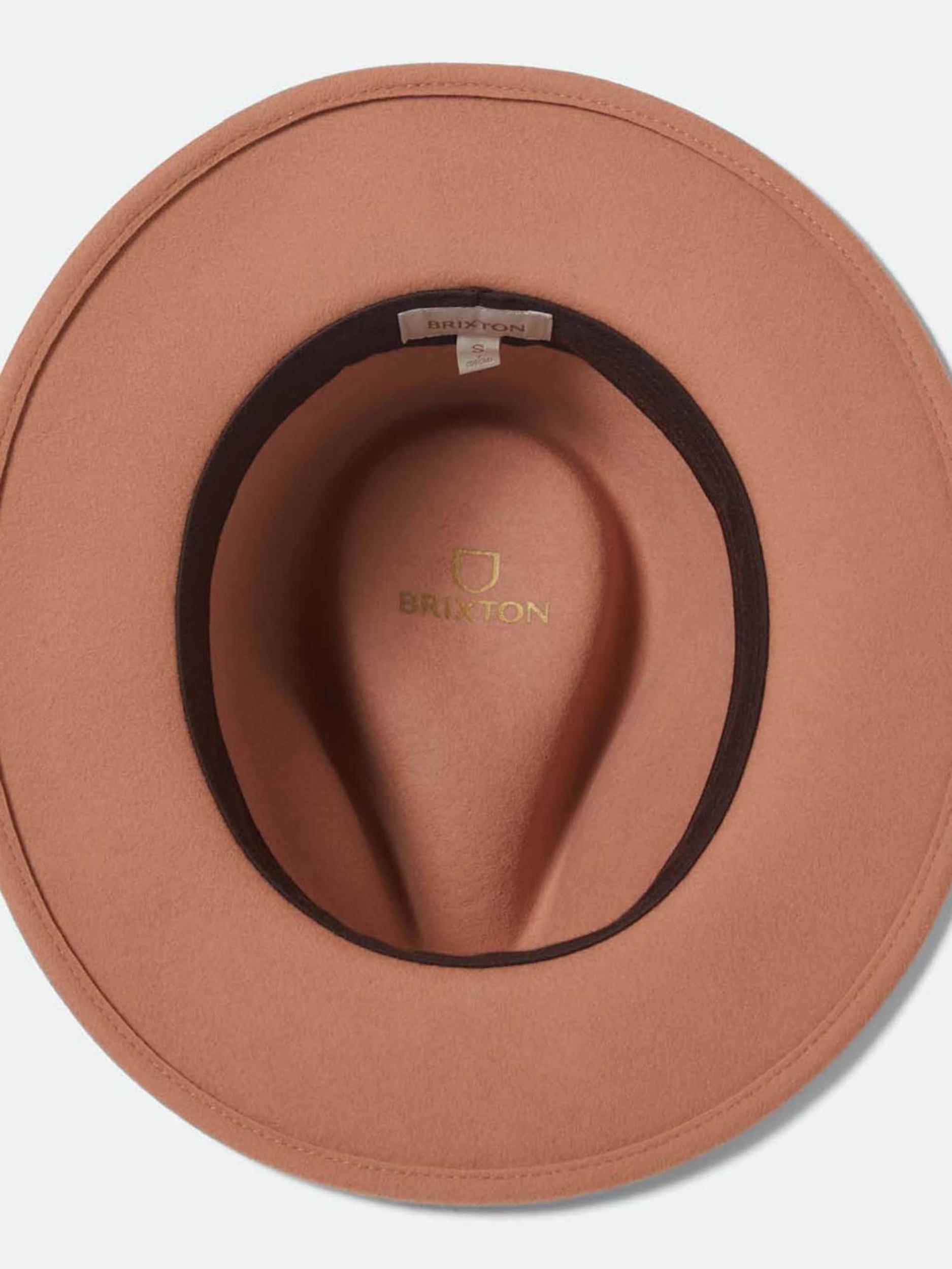 Brixton Šešir 'MESSER' tamno smeđa / hrđavo crvena