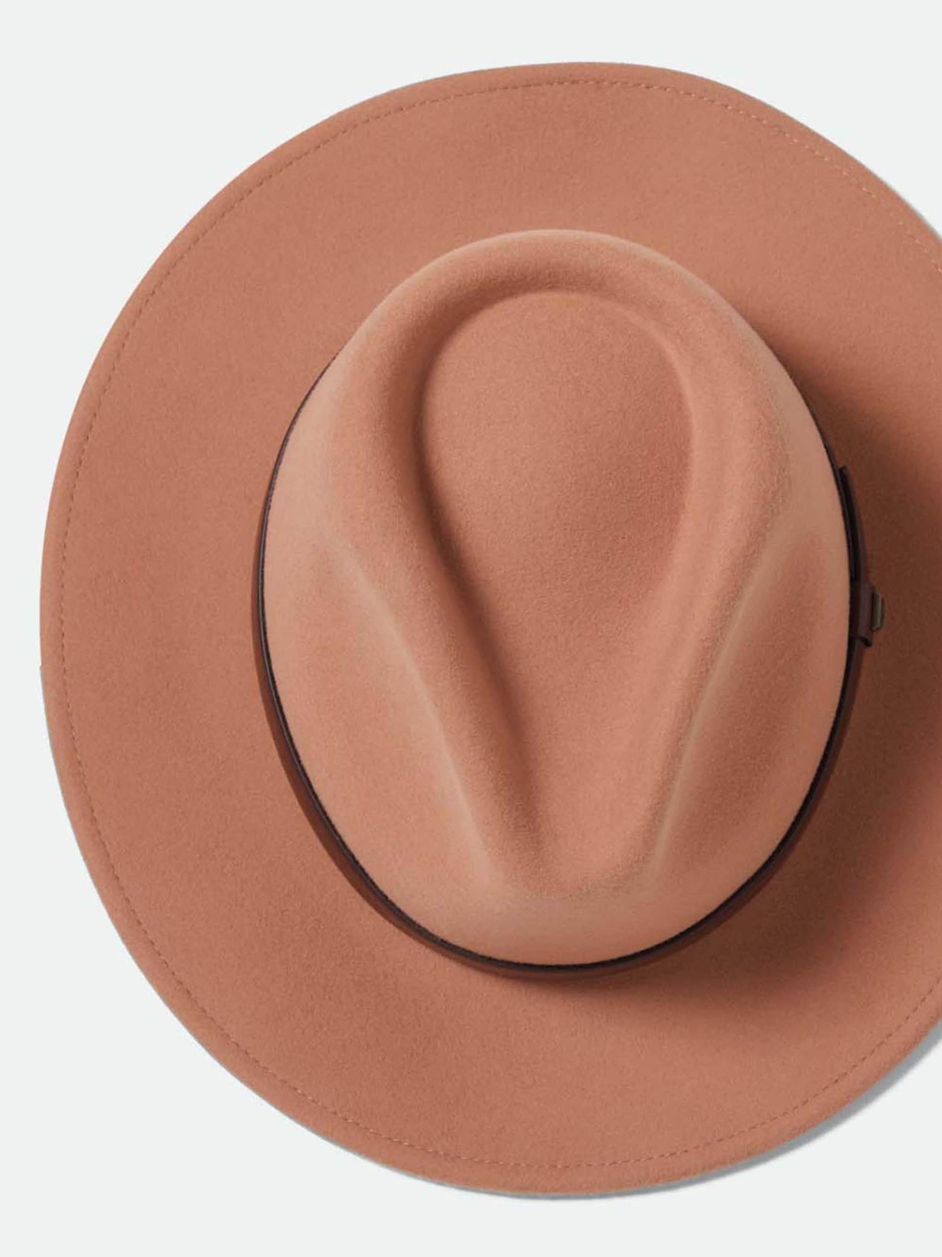 Brixton Šešir 'MESSER' tamno smeđa / hrđavo crvena