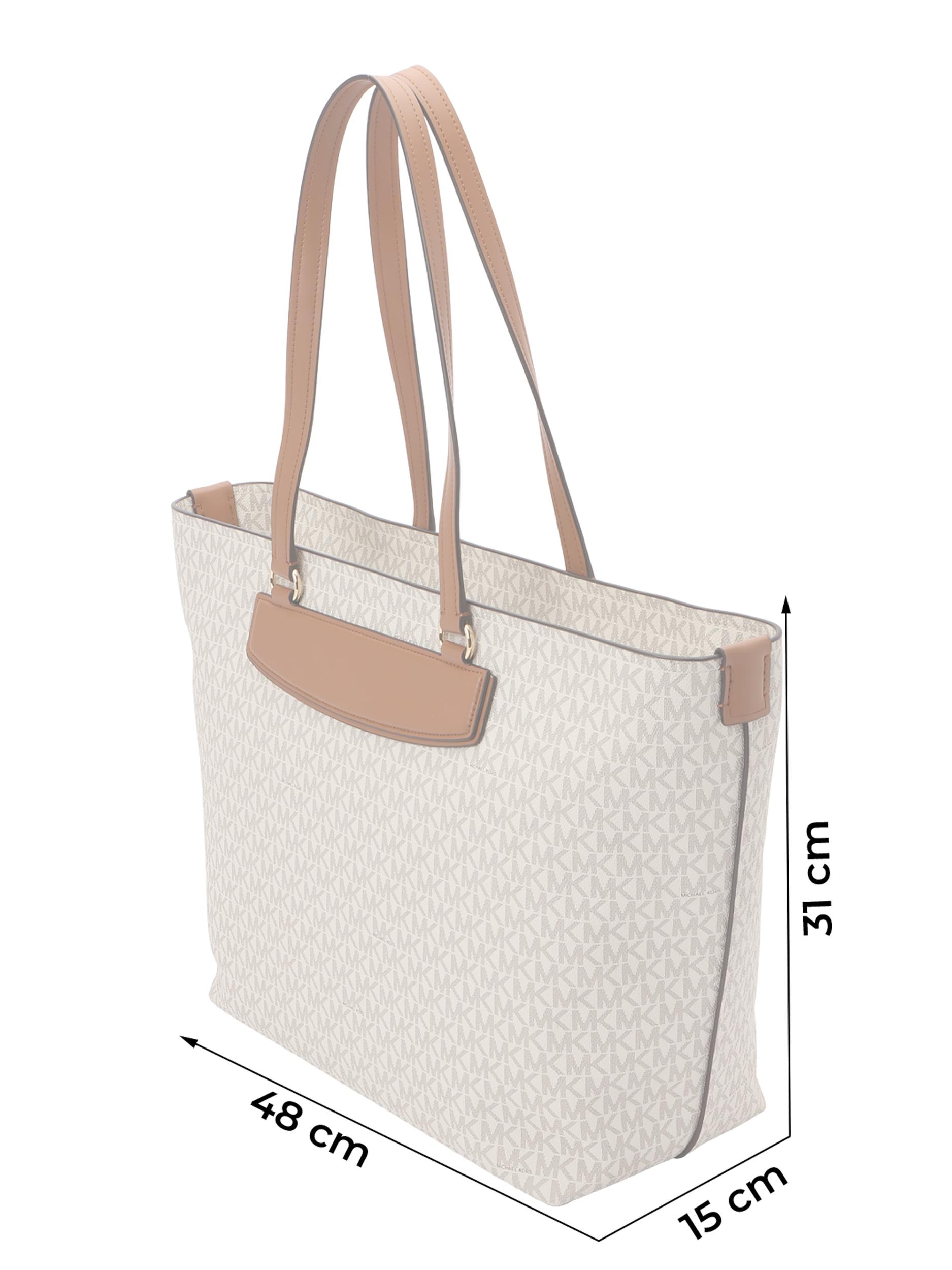 MICHAEL Michael Kors Shopper torba ecru/prljavo bijela / karamela / tamno smeđa