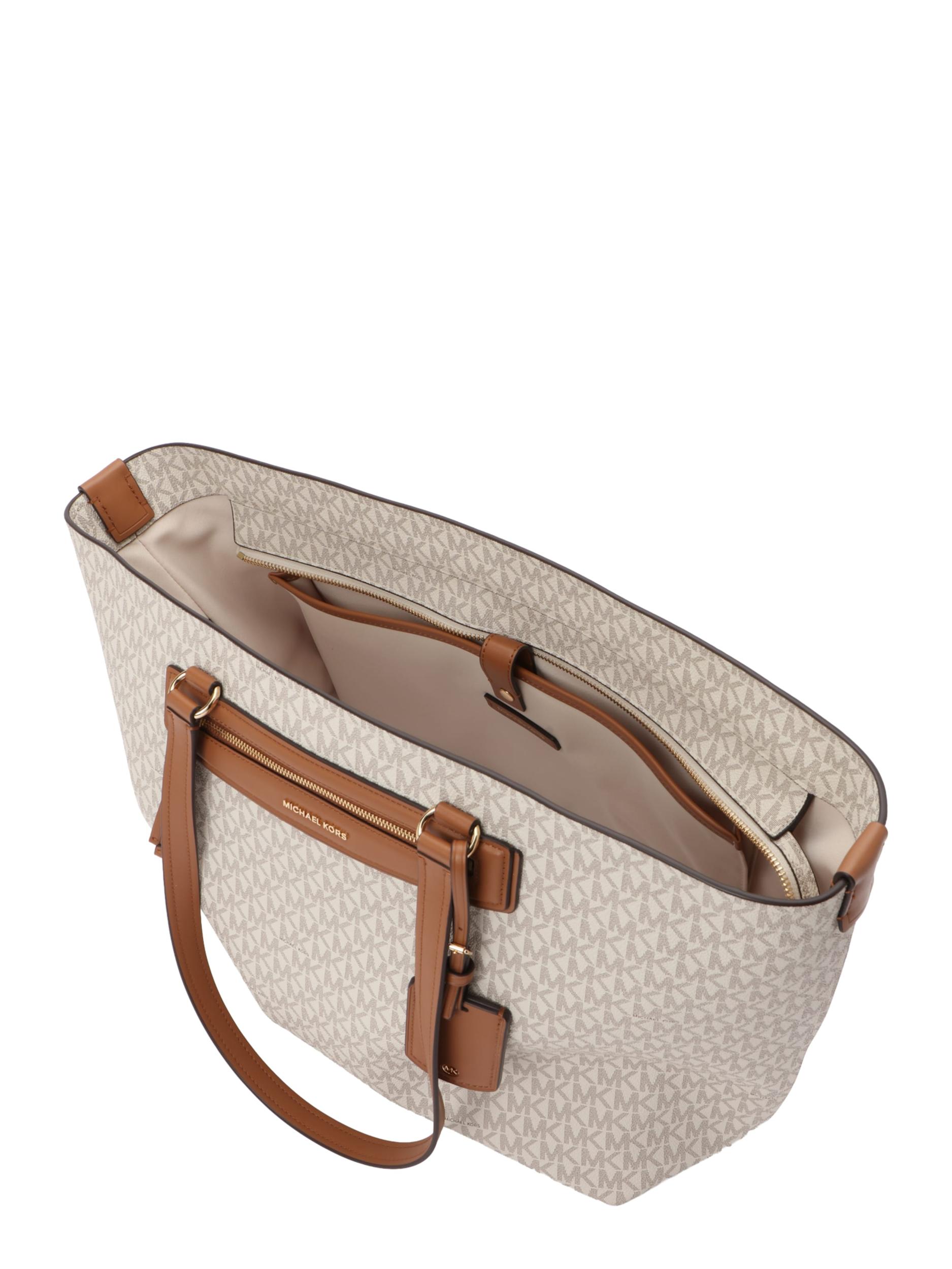 MICHAEL Michael Kors Shopper torba ecru/prljavo bijela / karamela / tamno smeđa