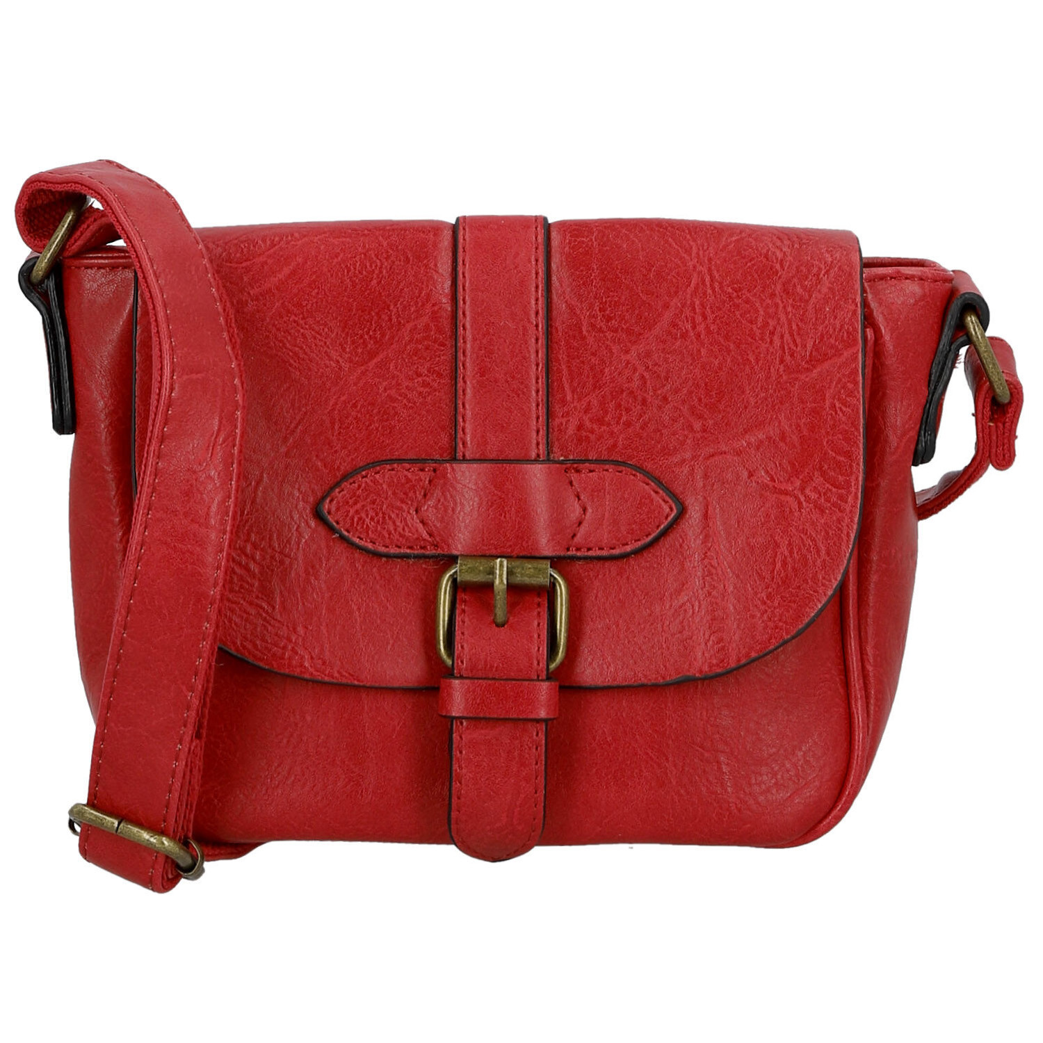 Paolo Bags Trendovska ženska torbica od umjetne kože preko tijela Divina, crvena