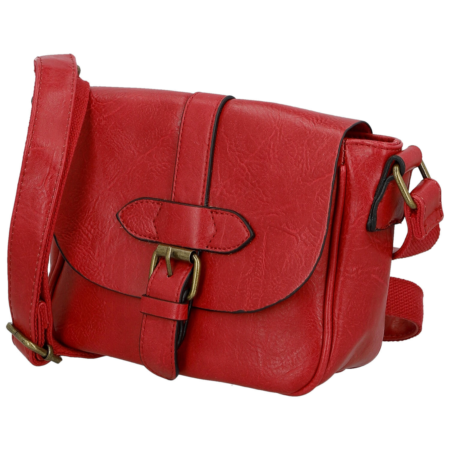 Paolo Bags Trendovska ženska torbica od umjetne kože preko tijela Divina, crvena