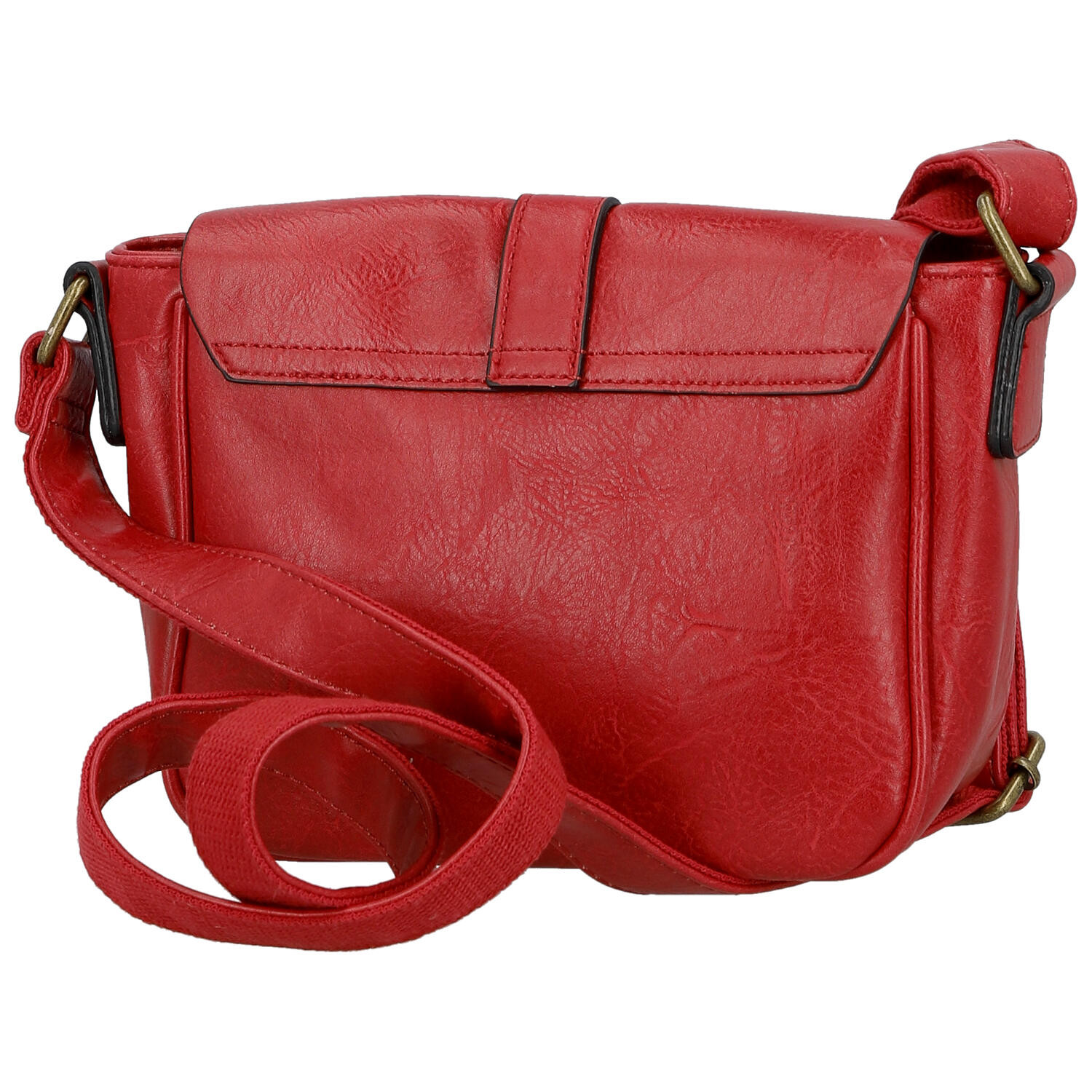 Paolo Bags Trendovska ženska torbica od umjetne kože preko tijela Divina, crvena