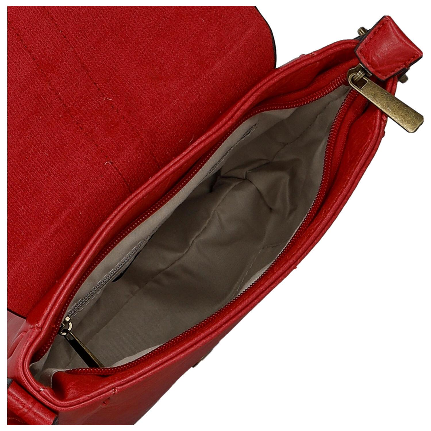 Paolo Bags Trendovska ženska torbica od umjetne kože preko tijela Divina, crvena