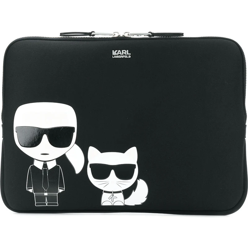 Karl Lagerfeld Ikonik Laptop Sleeve - 16 - Black