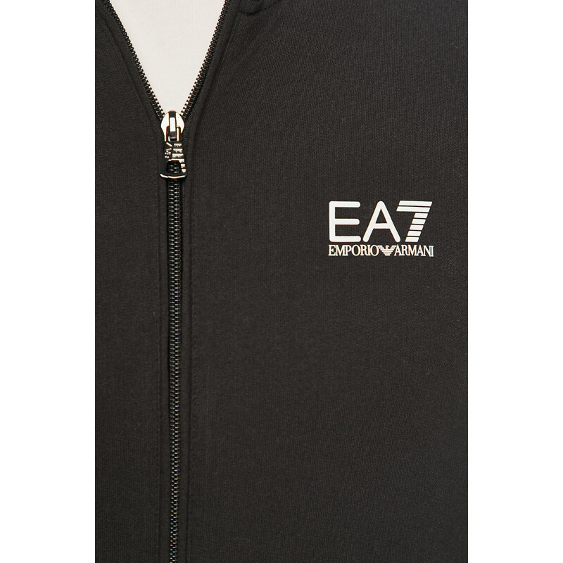 Dukserica EA7 Emporio Armani za muškarce, boja: crna, glatka