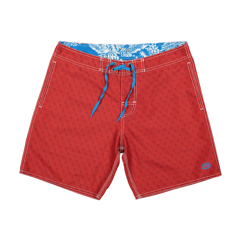 Panareha Men's Beach Shorts OPUNOHU red