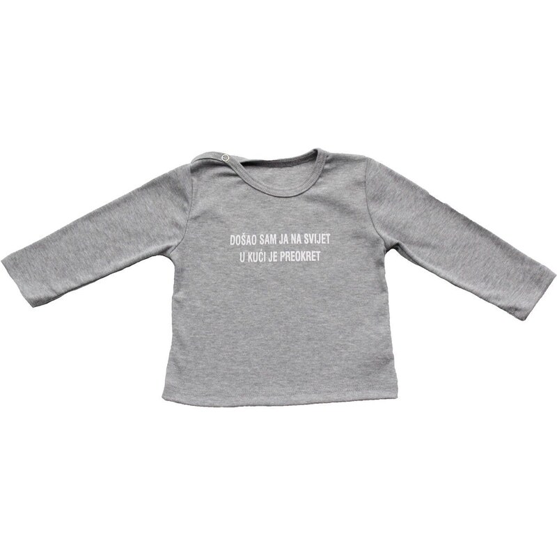 Ivanka moda d.o.o. Ivanka moda Baby majica siva melanž - Preokret