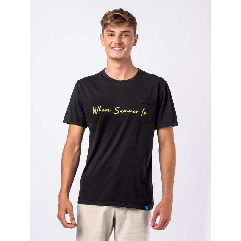 Panareha Men's Cotton T-Shirt WHEREABOUT black