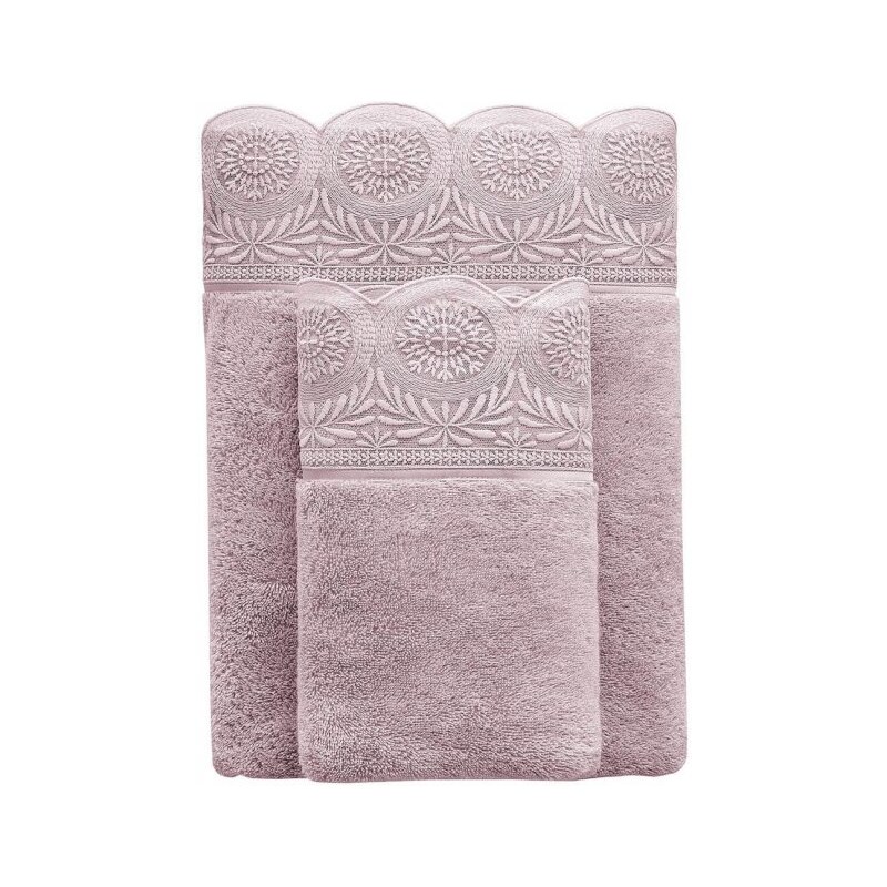 SOFT COTTON Ženski kupaonski ogrtač QUEEN + ručnik + kupaonski ručnik + poklon kutija