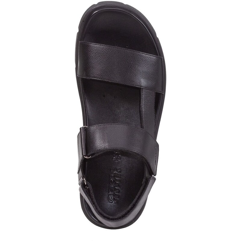 Kožne sandale Geox U XAND 2S B za muškarce, boja: crna, U15BGB0003CC6003