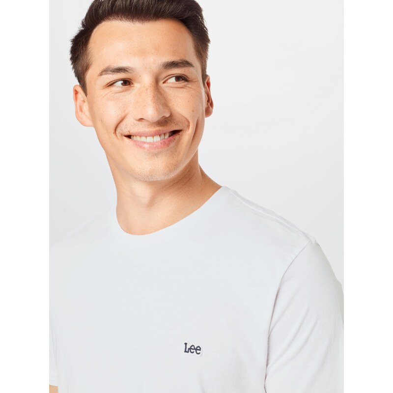 Lee Majica 'Short sleeve patch Logo Tee' bijela