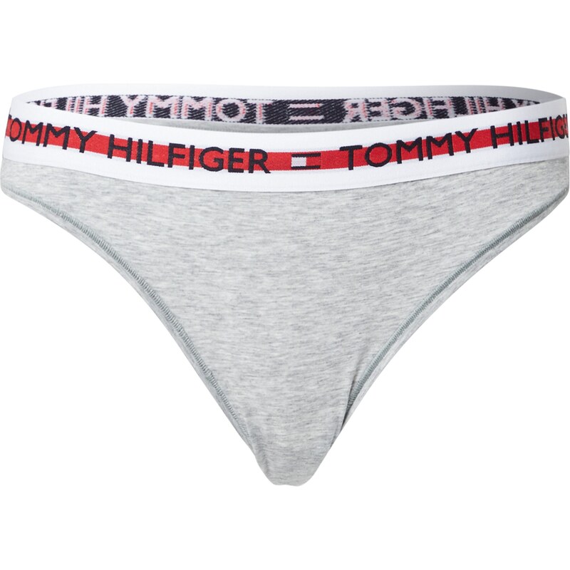 Tommy Hilfiger Underwear Tanga gaćice mornarsko plava / siva / crvena / bijela