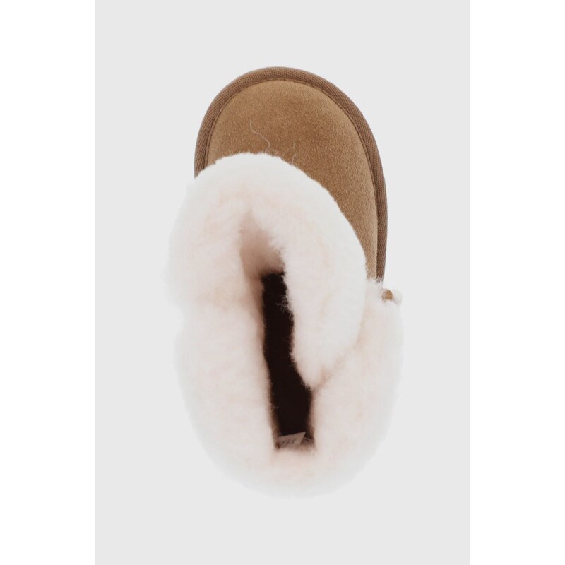 Dječje čizme za snijeg od brušene kože Emu Australia Burnet boja: smeđa
