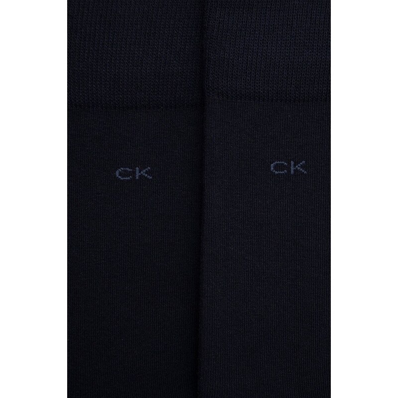 Čarape Calvin Klein 2-pack za muškarce, boja: tamno plava